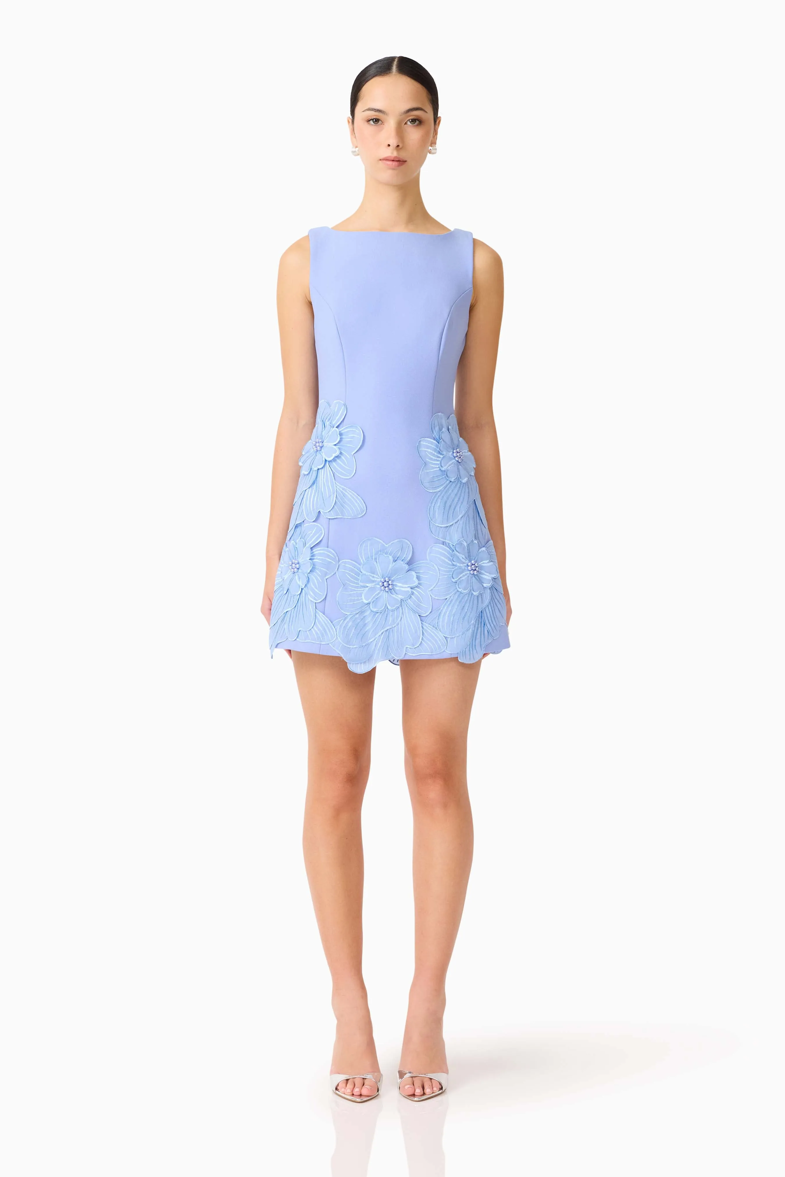 Janelle Mini Dress in Blue sold by Elliatt