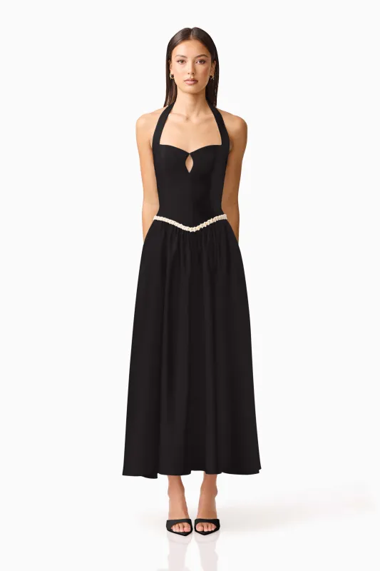 Hester Halter Gown in Black sold by Elliatt