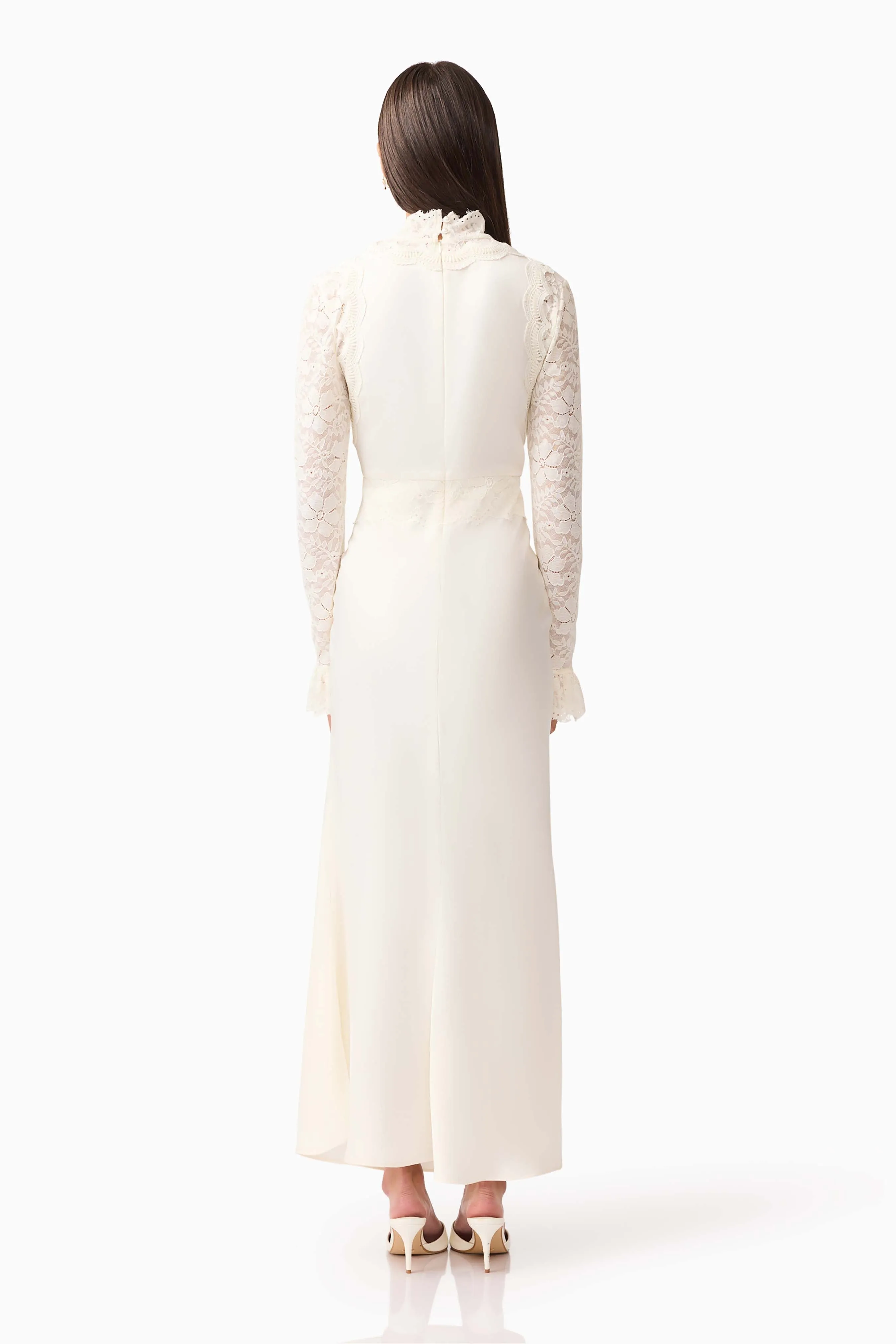 Margot Long Sleeve Gown in White sold by Elliatt product image thumbnail 5