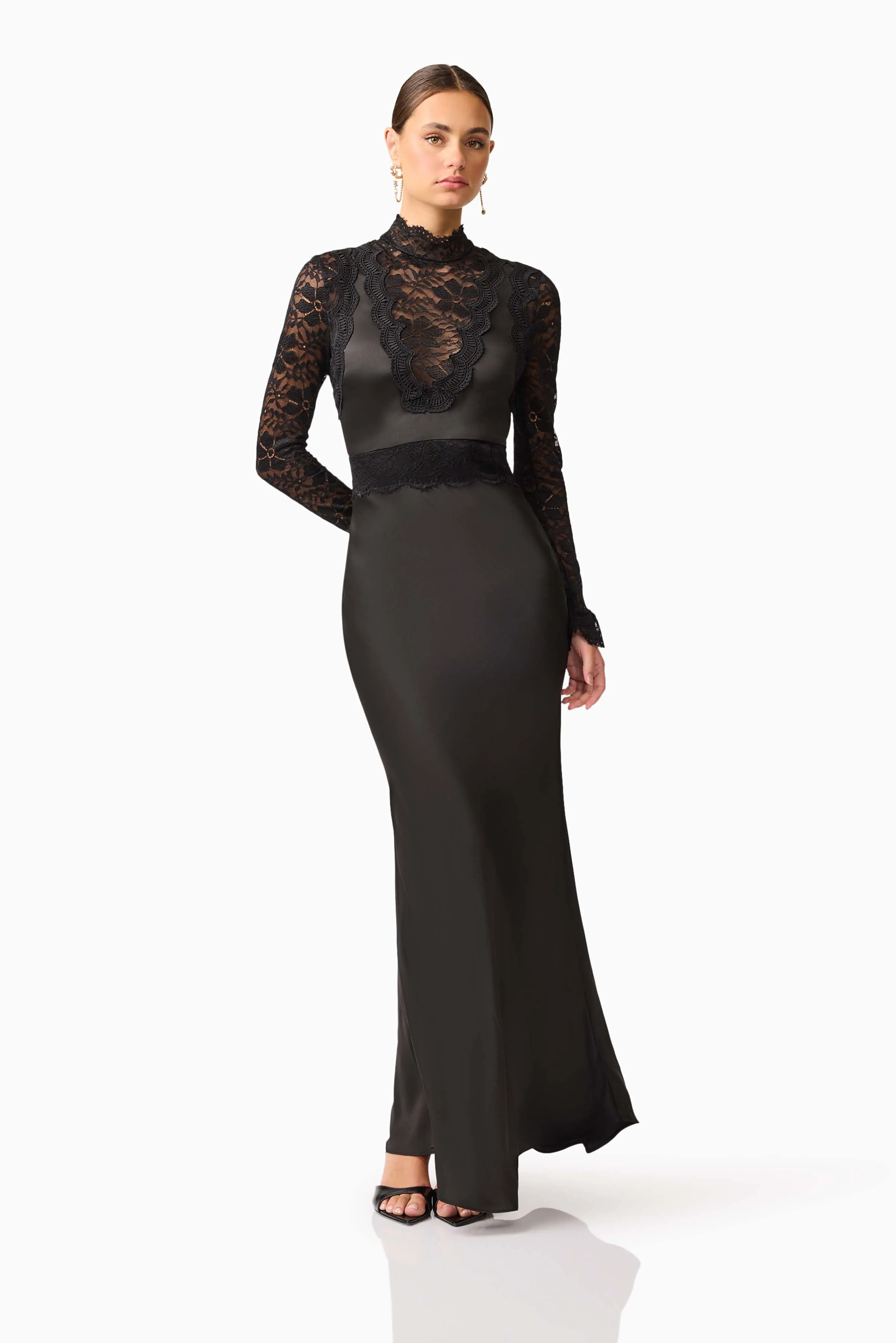 Margot Long Sleeve Gown in Black sold by Elliatt product image thumbnail 4