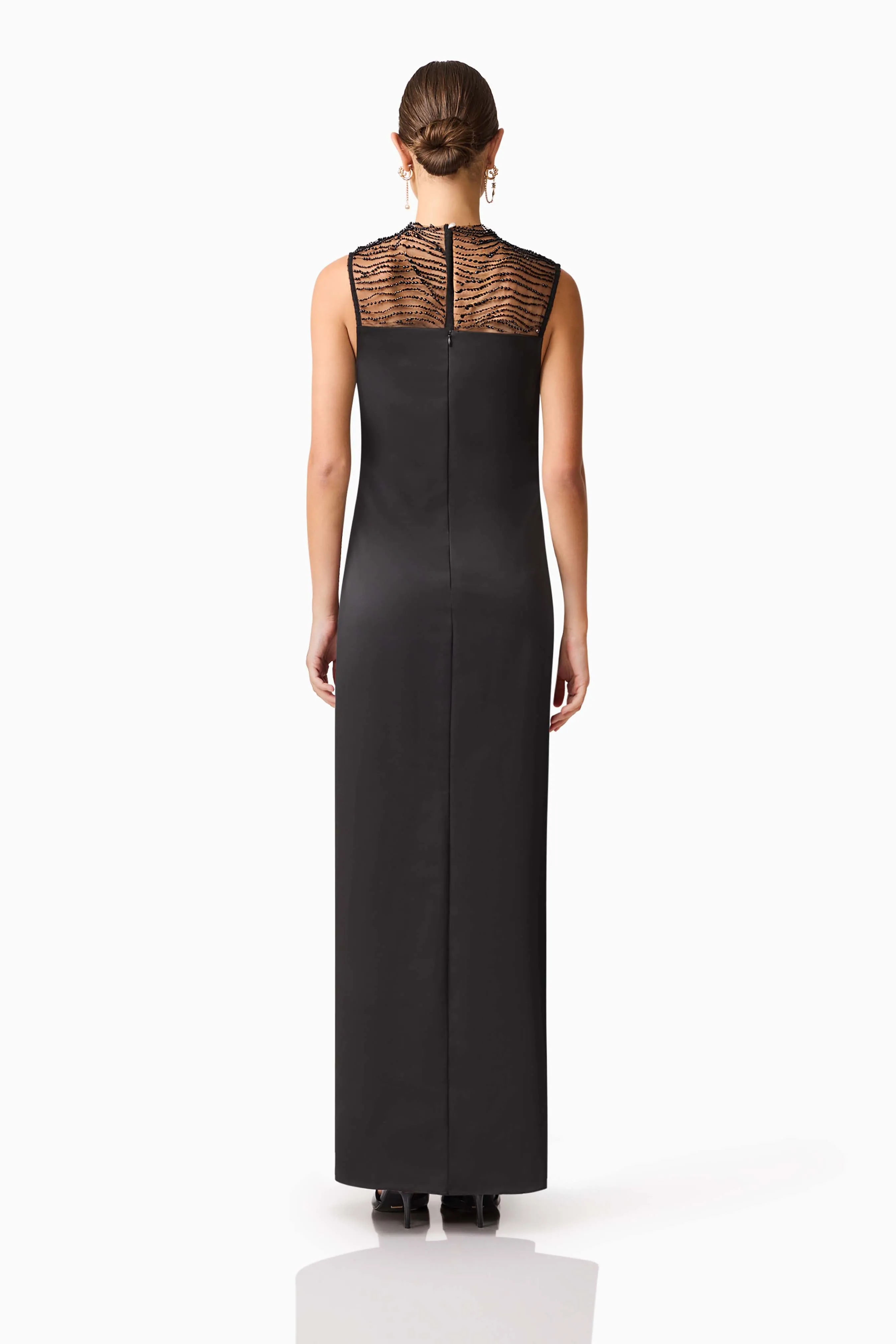 Margot Satin Gown in black sold by Elliatt product image thumbnail 5