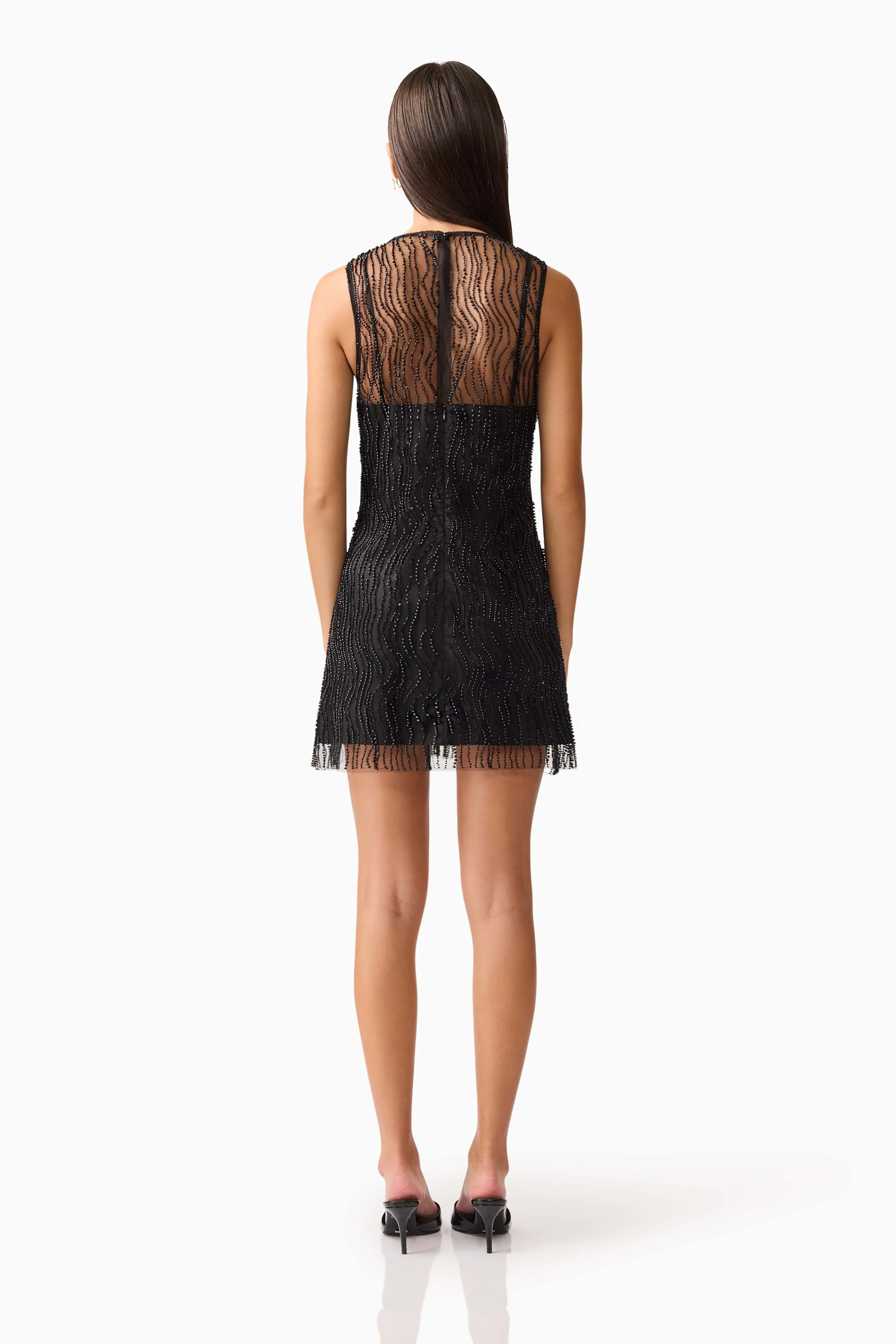 Margot Party Shift Mini Dress in Black sold by Elliatt product image thumbnail 5