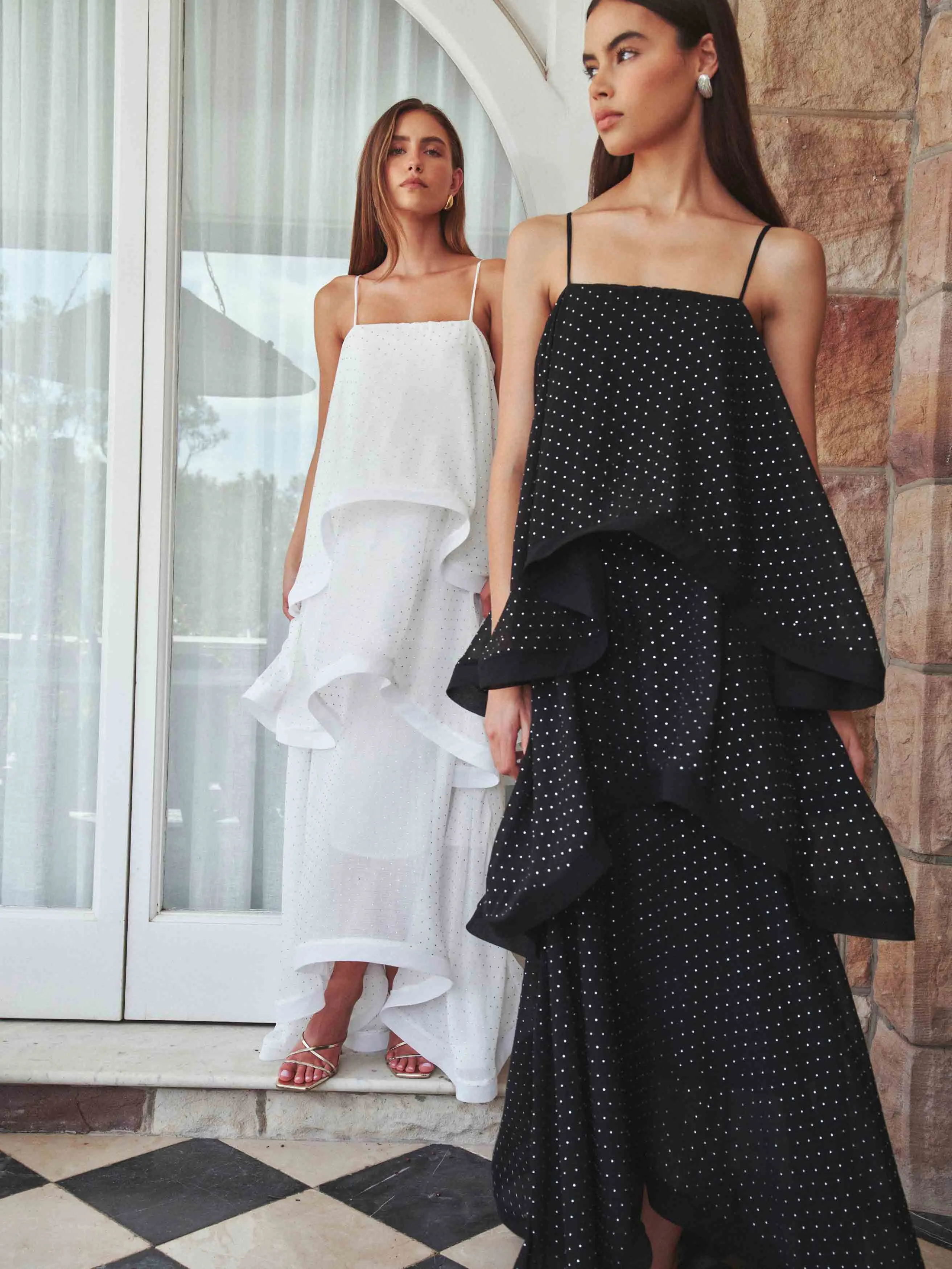 Moss Tiered Gown in Black sold by Elliatt product image thumbnail 5