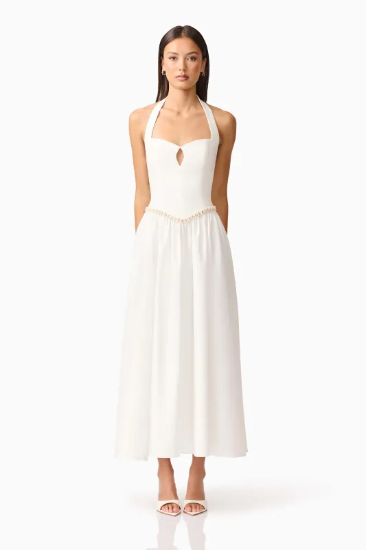 Hester Halter Gown in White sold by Elliatt