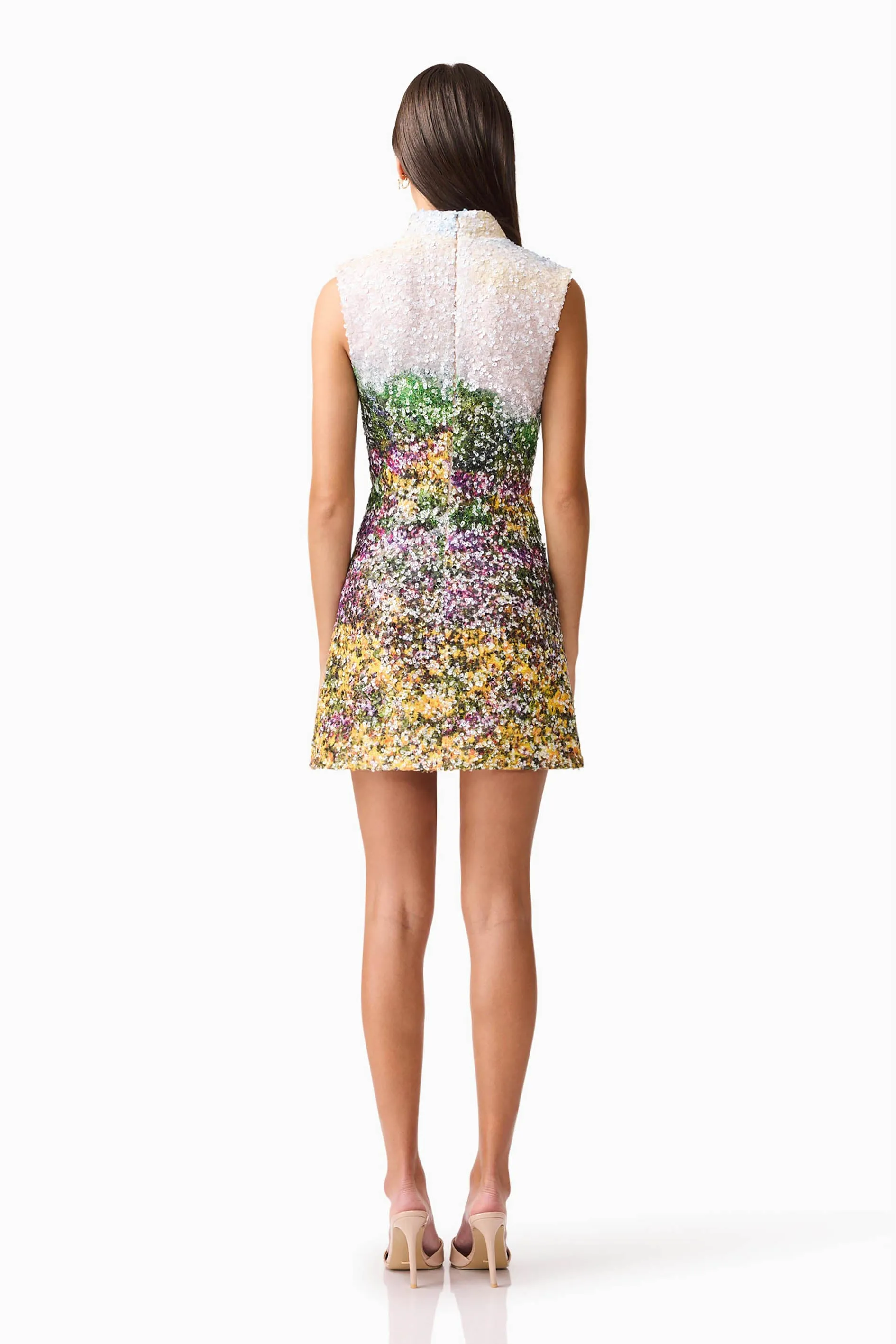 Arden Shift Mini Dress in Multi Ombre sold by Elliatt product image thumbnail 5