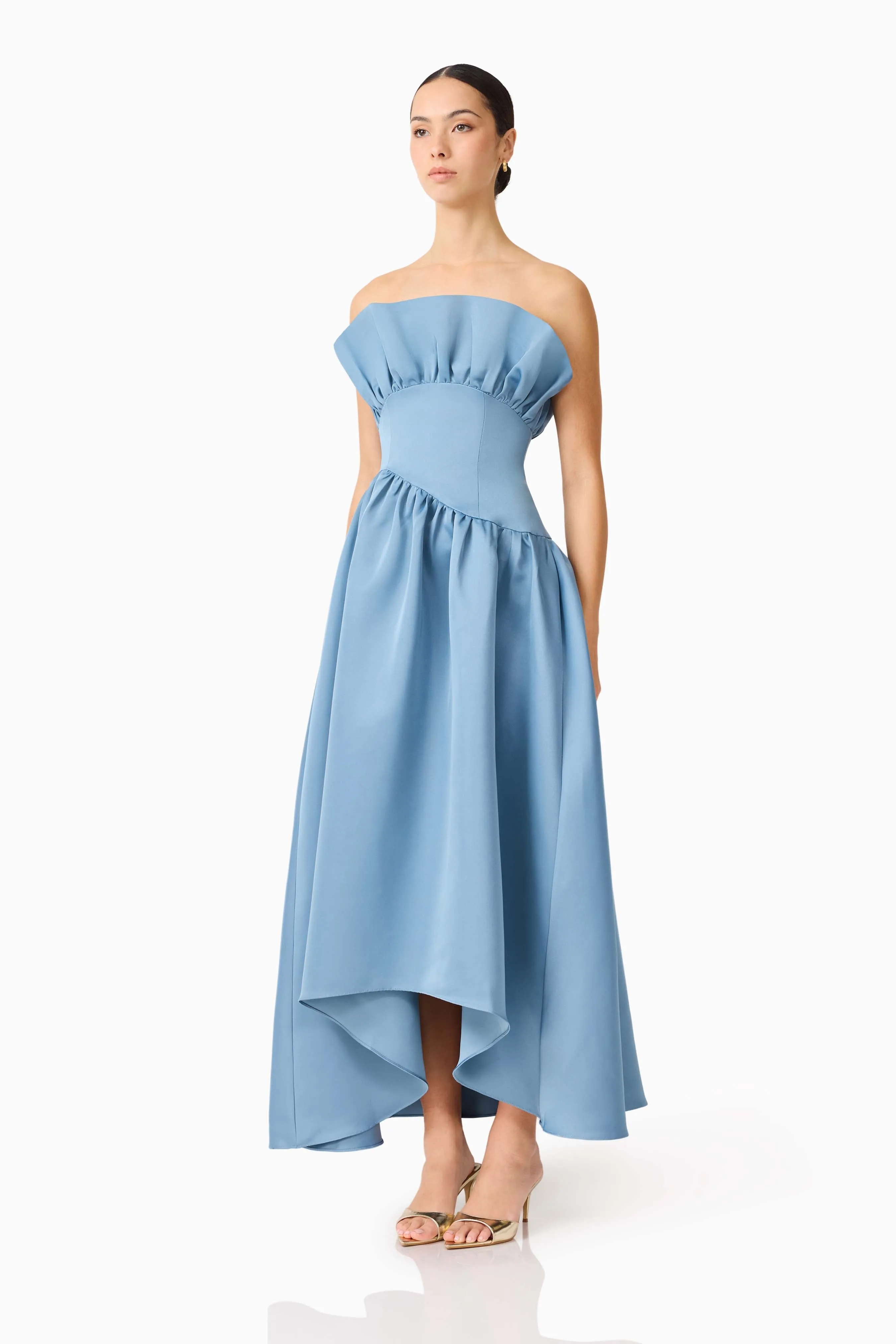 Laurel Sleeveless Maxi Dress in Steel Blue sold by Elliatt product image thumbnail 2