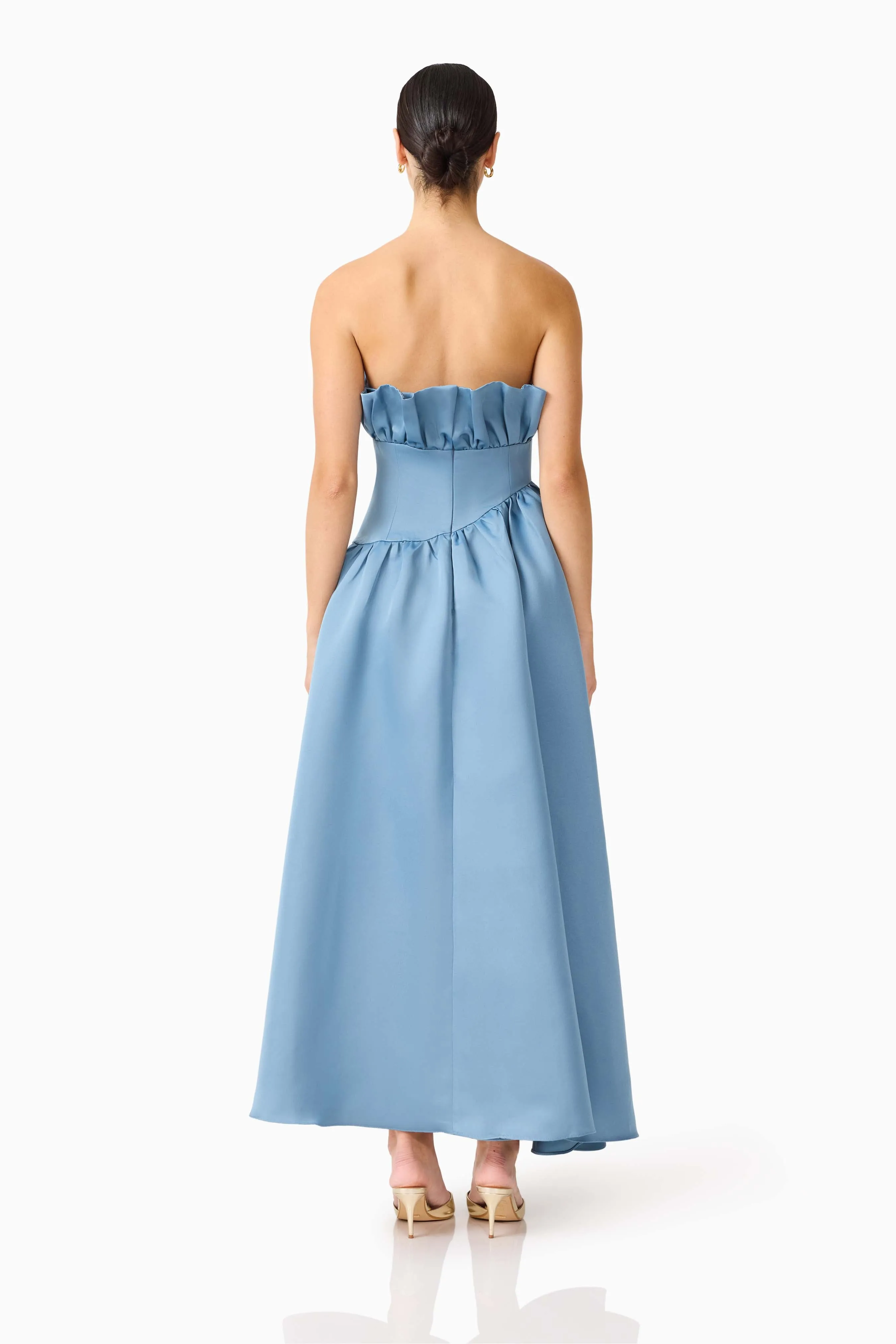 Laurel Sleeveless Maxi Dress in Steel Blue sold by Elliatt product image thumbnail 4