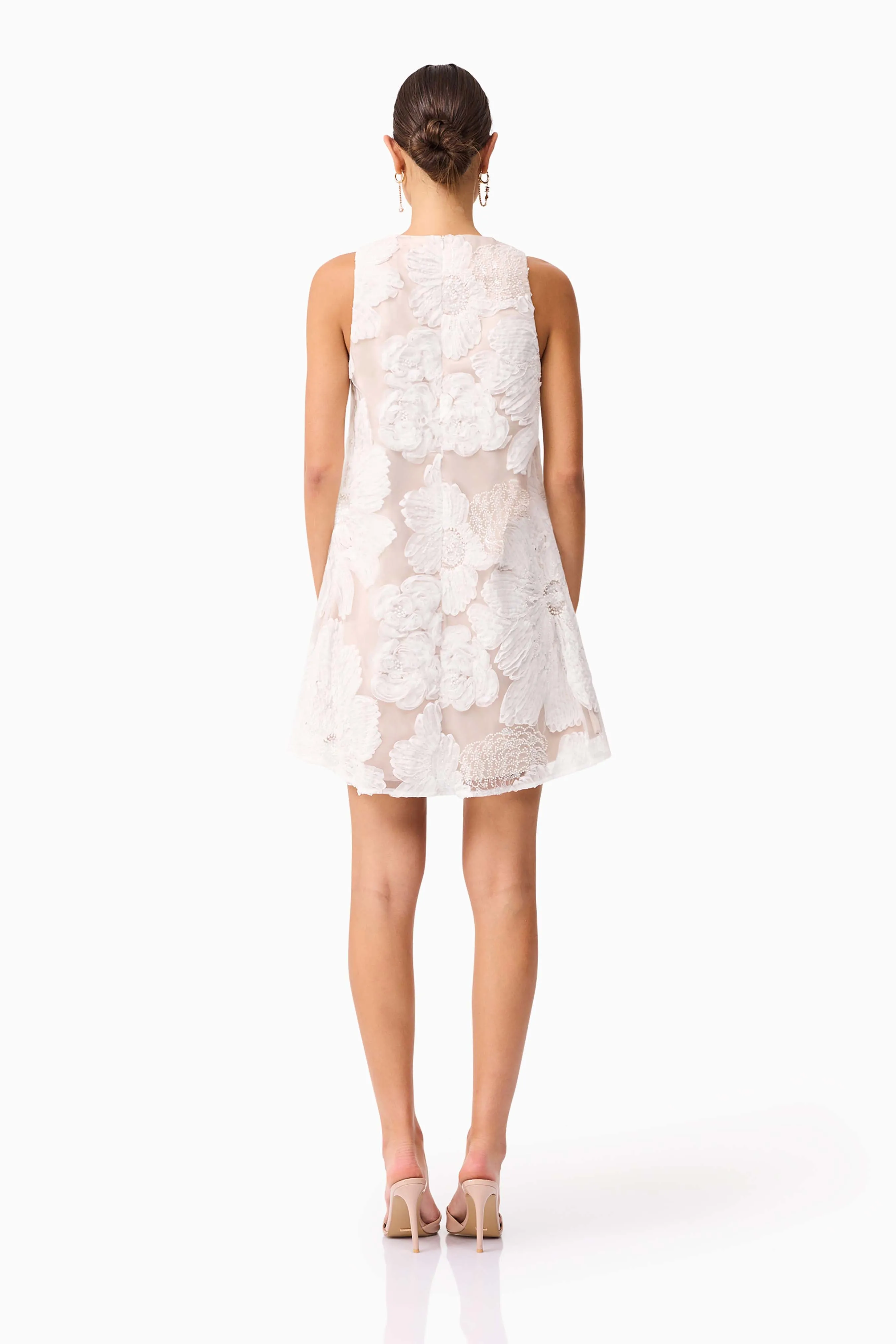 Roxana Shift Mini Dress in White sold by Elliatt product image thumbnail 5