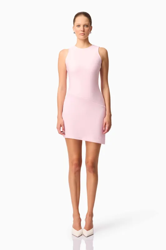 CURAAE Zahara Mini Dress in Pink sold by Elliatt