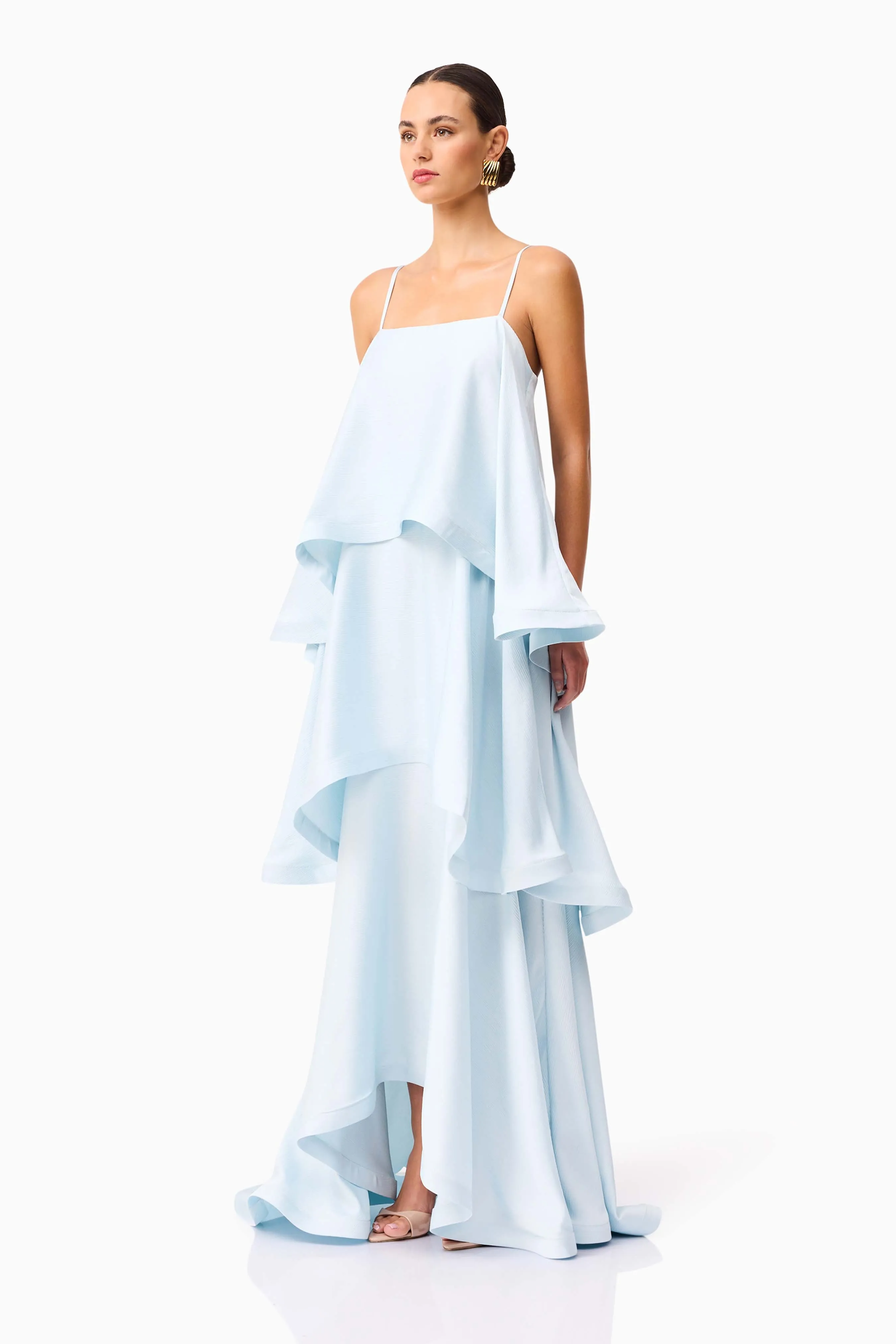 Tilly Tiered Maxi Dress in Blue sold by Elliatt product image thumbnail 4