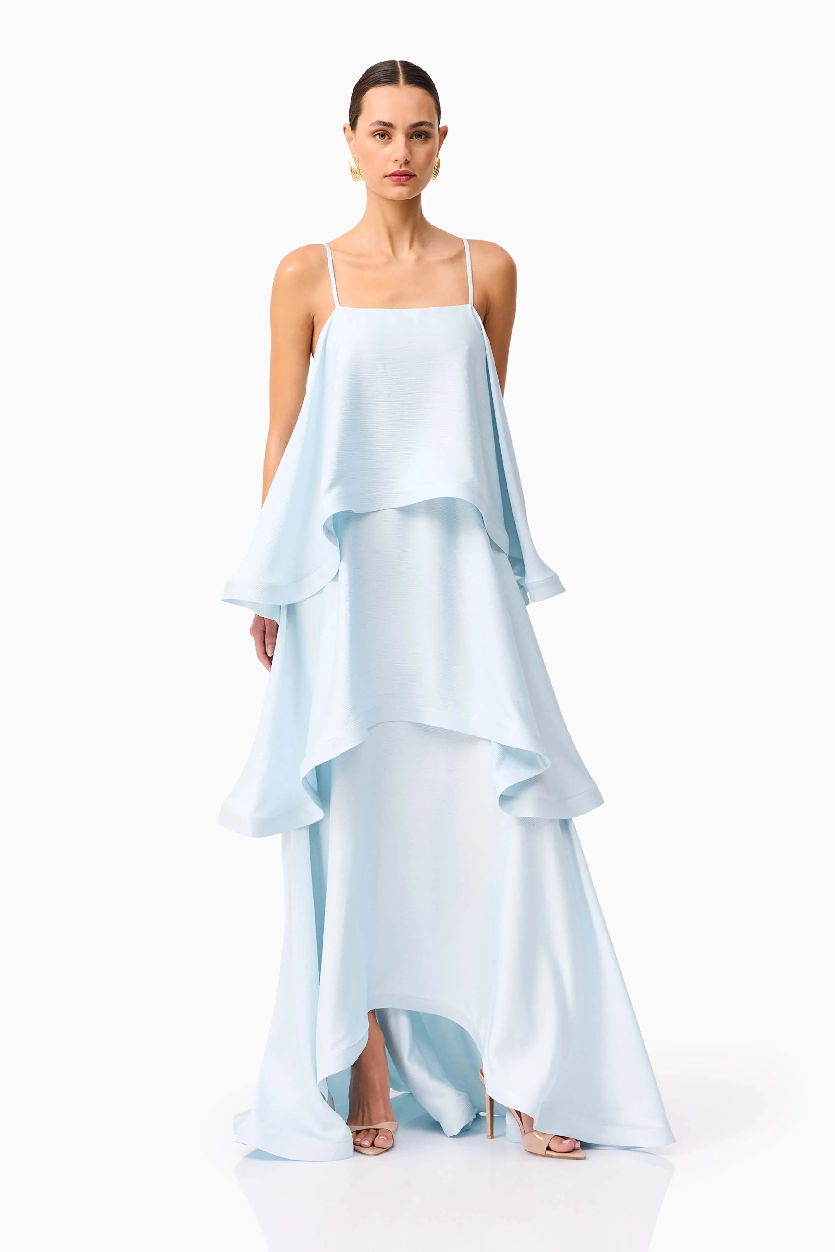 Tilly Tiered Maxi Dress in Blue sold by Elliatt product image thumbnail 5