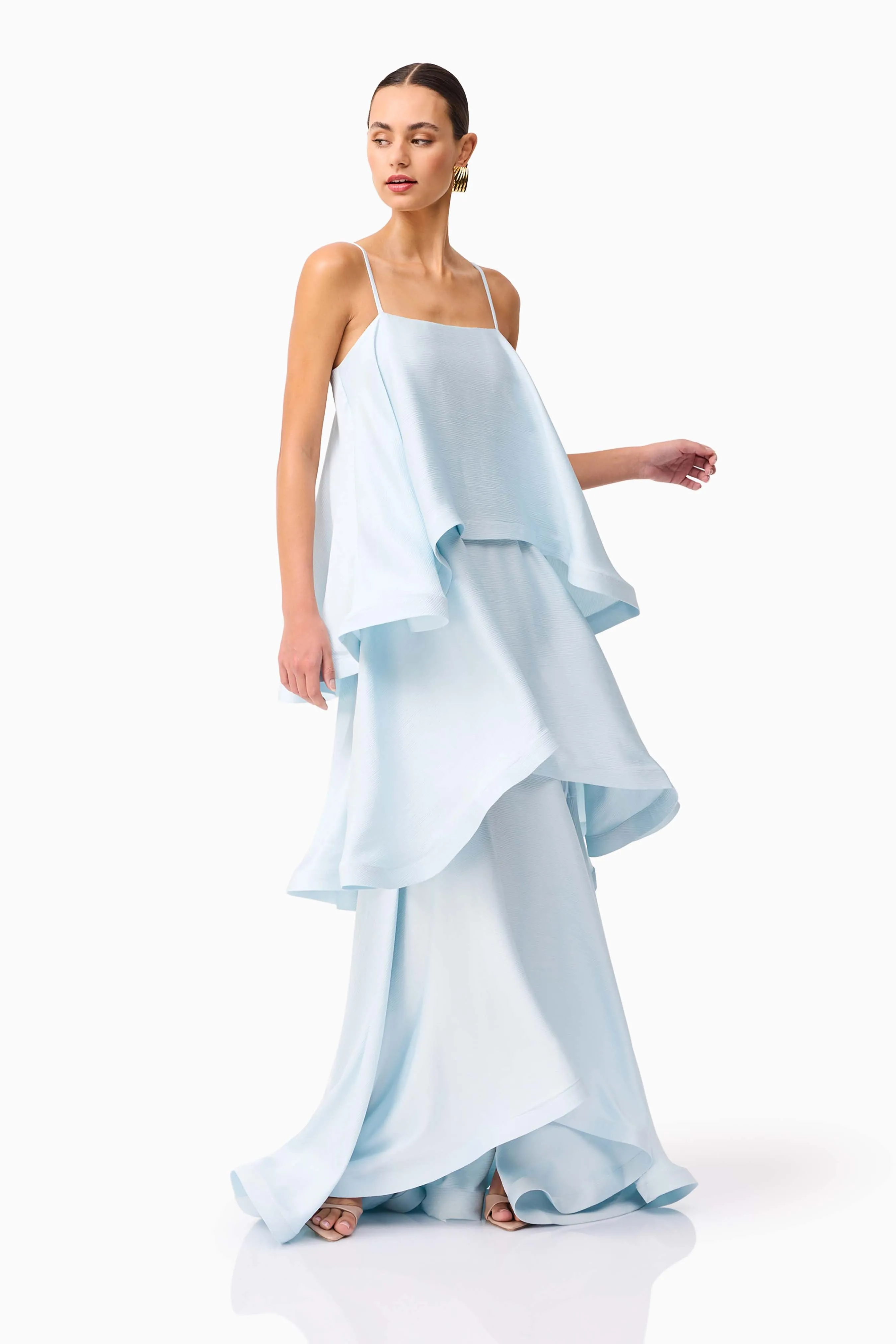 Tilly Tiered Maxi Dress in Blue sold by Elliatt product image thumbnail 3