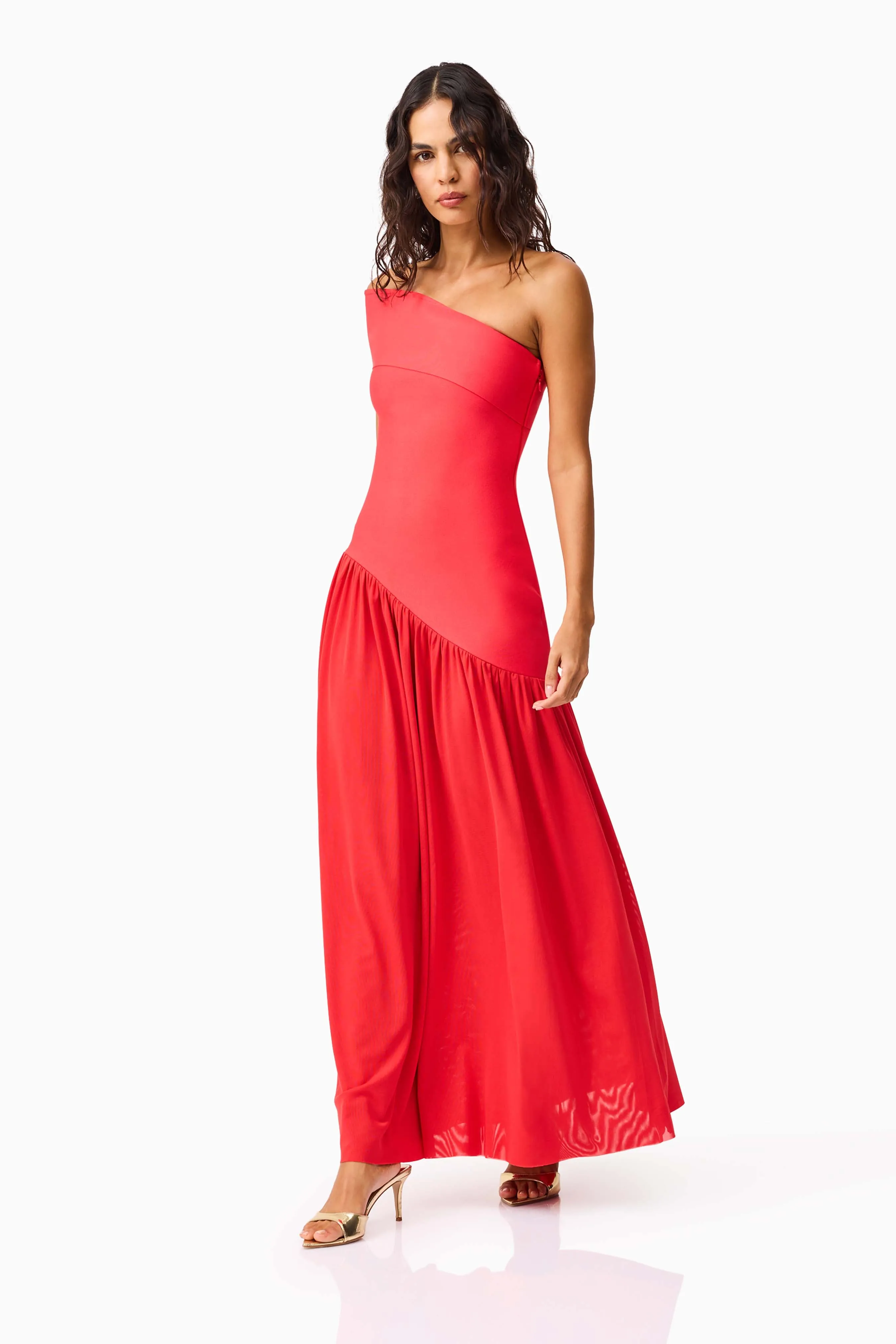 Jesselle Off The Shoulder Gown in Red sold by Elliatt product image thumbnail 5