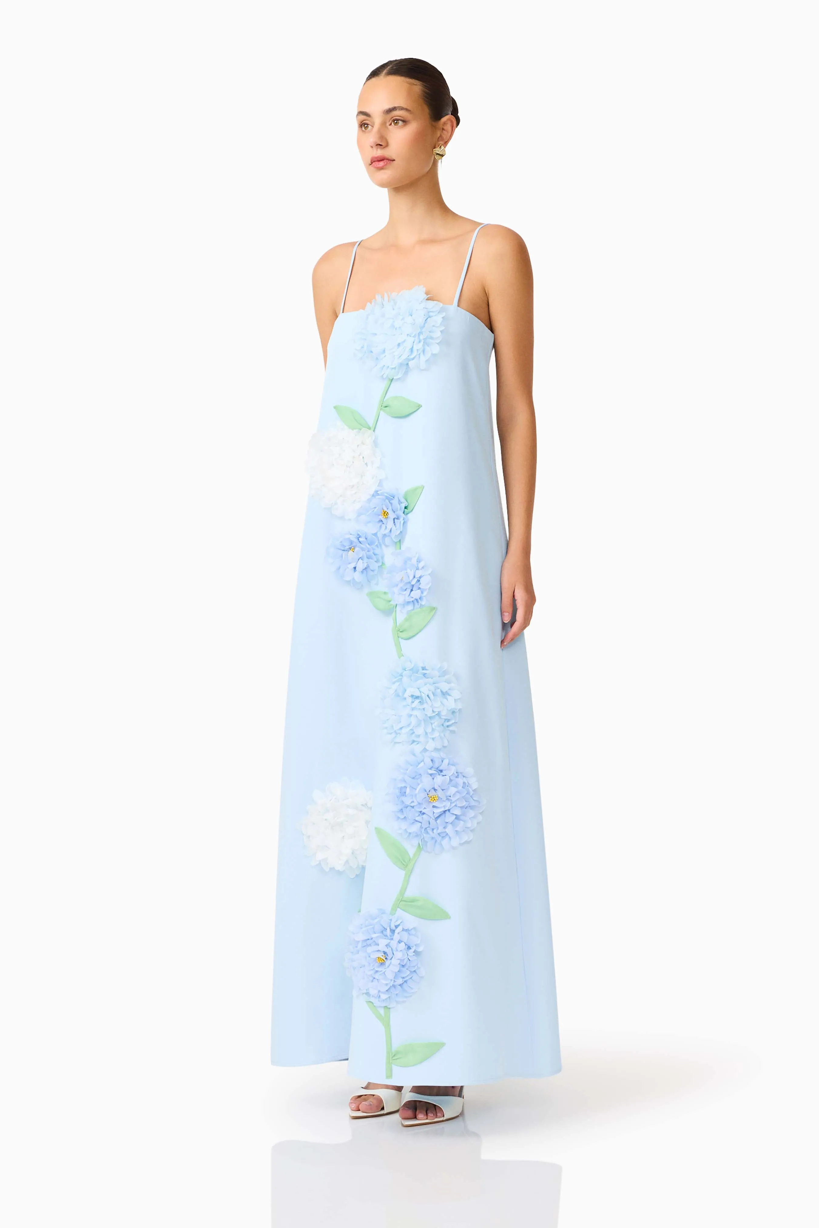 Buttercup Embroidered Maxi Dress In Blue sold by Elliatt product image thumbnail 2