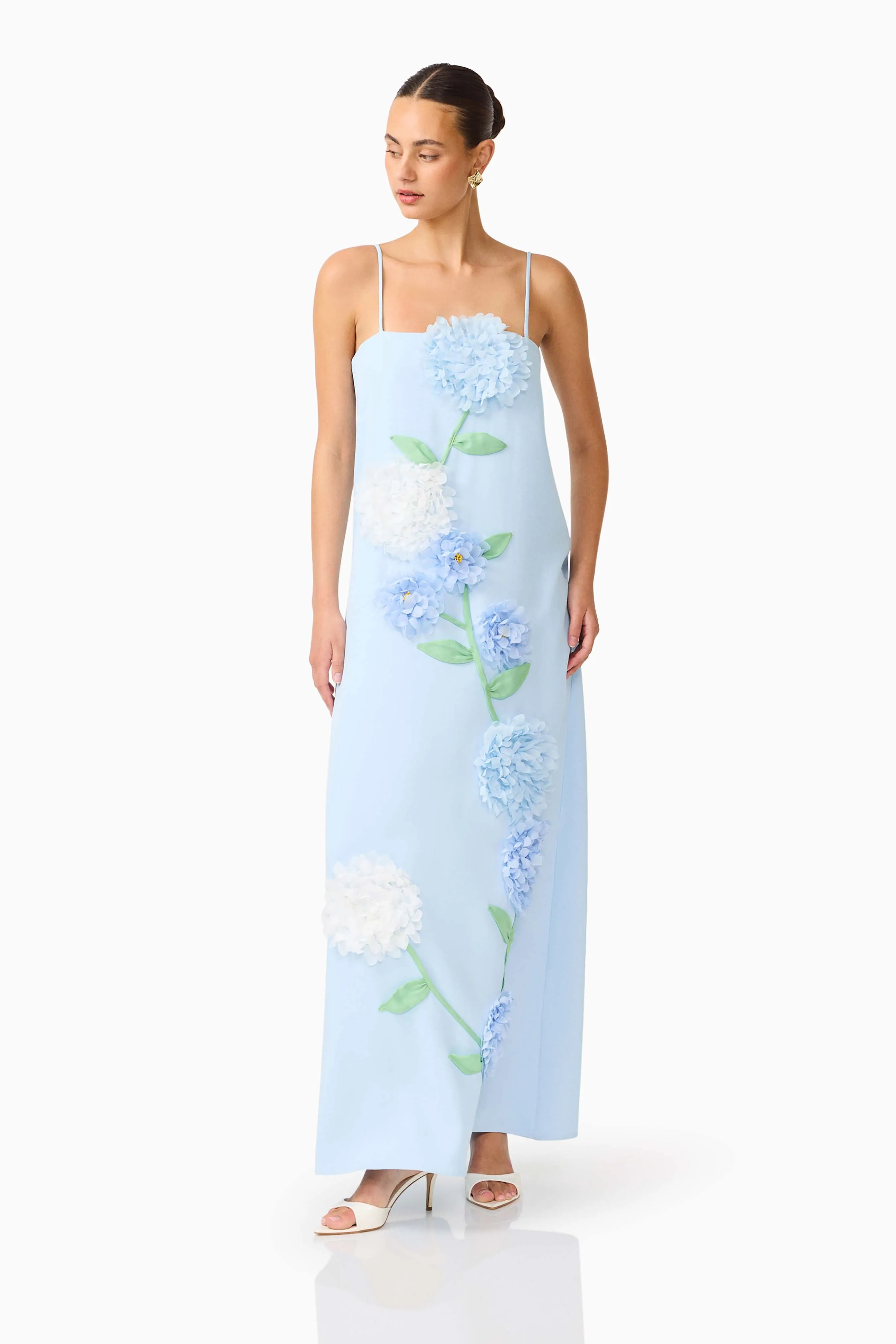 Buttercup Embroidered Maxi Dress In Blue sold by Elliatt product image thumbnail 5