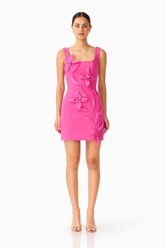 Ilaria Party Mini Dress in Pink sold by Elliatt
