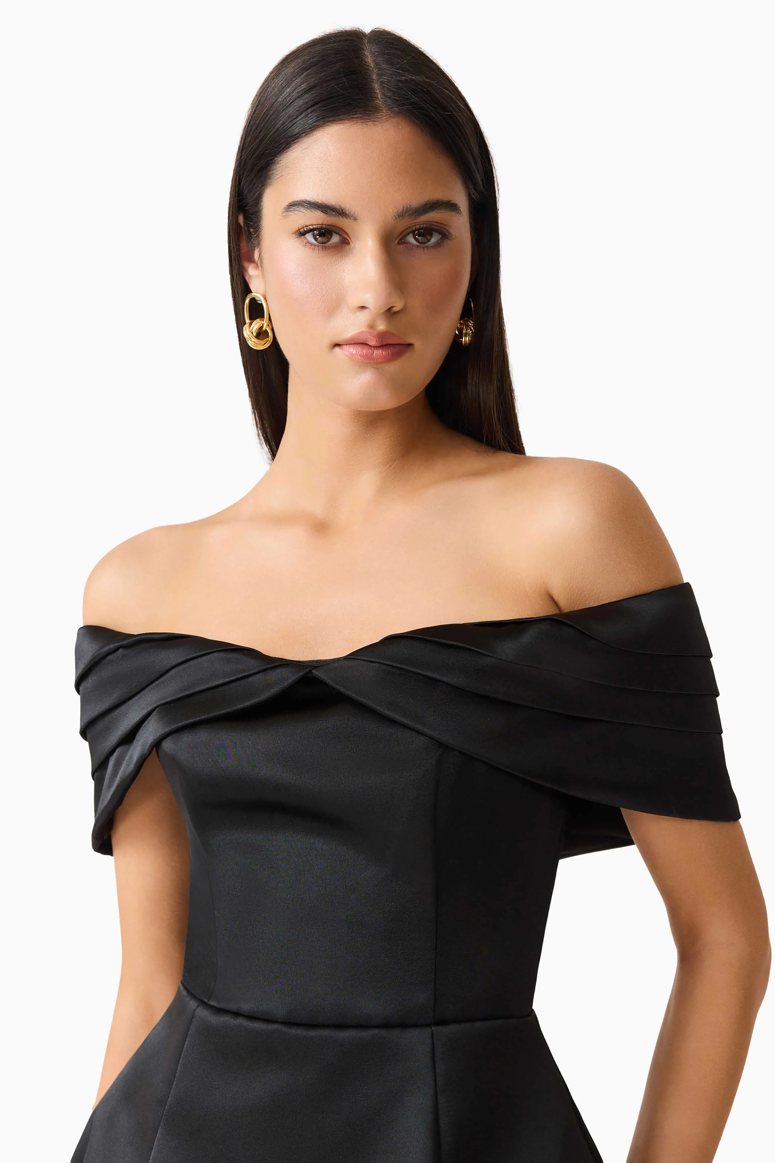 Hope Off The Shoulder Mini Dress in Black sold by Elliatt product image thumbnail 2