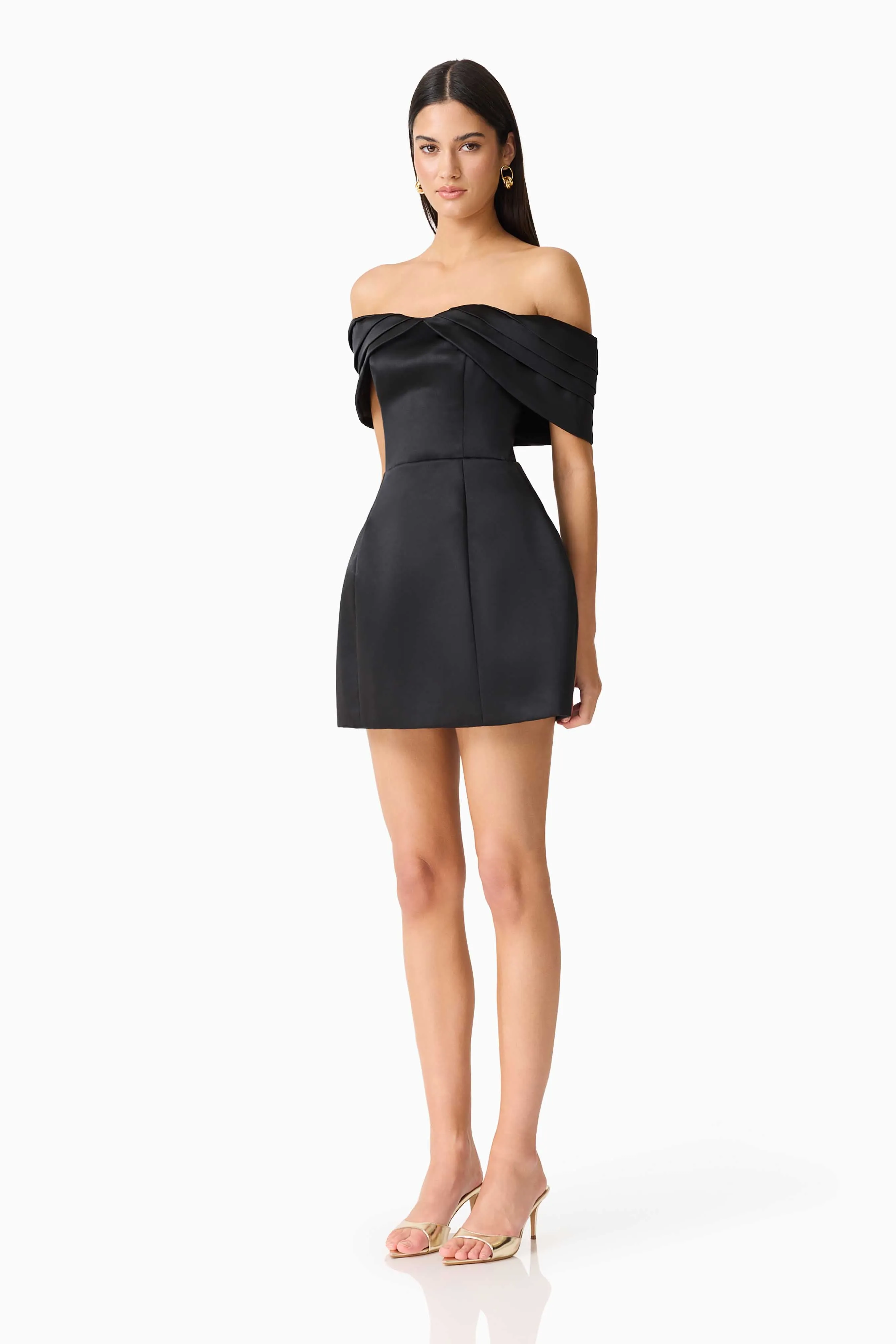 Hope Off The Shoulder Mini Dress in Black sold by Elliatt product image thumbnail 3