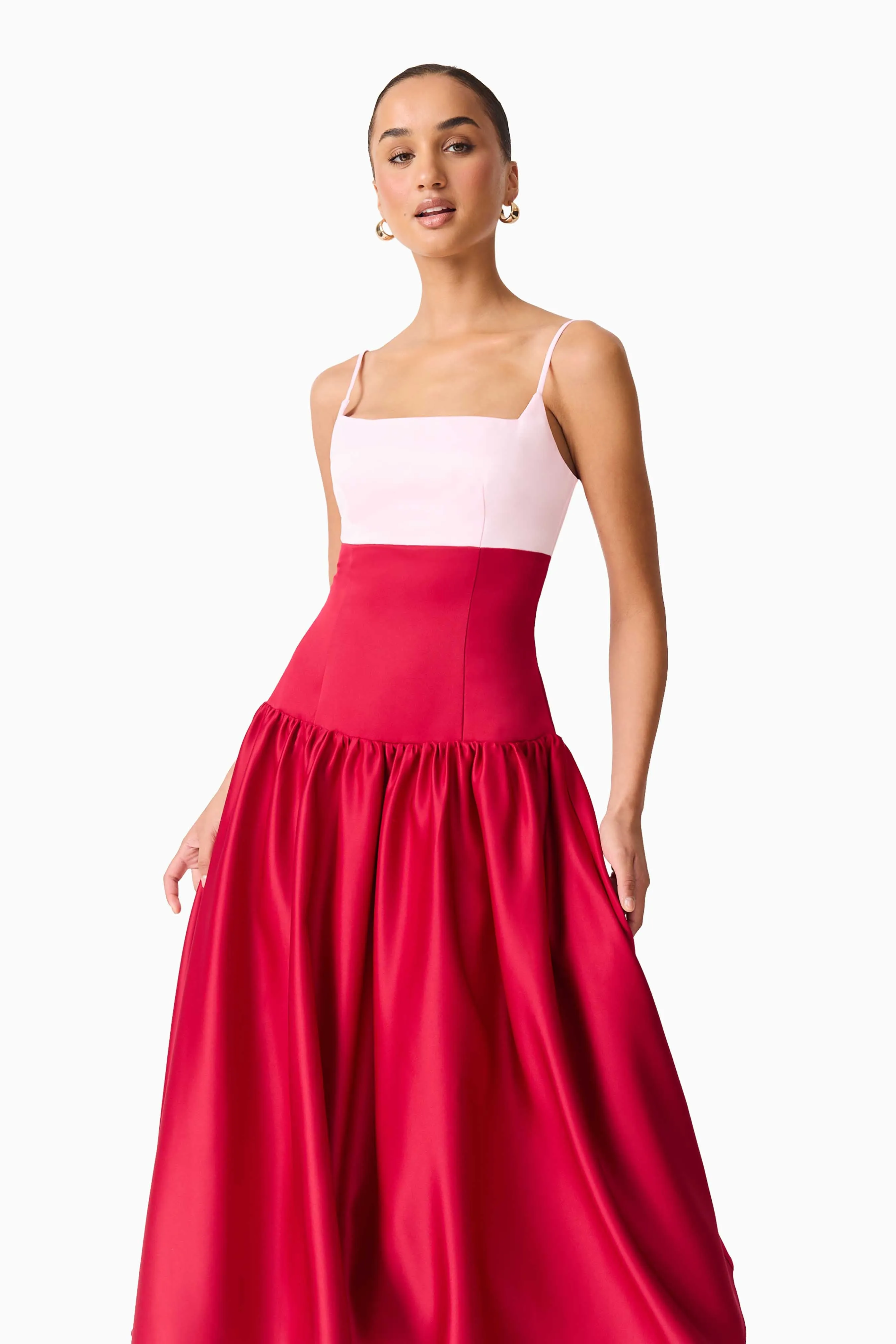 June A-Line Gown in Pink & Red sold by Elliatt product image thumbnail 3