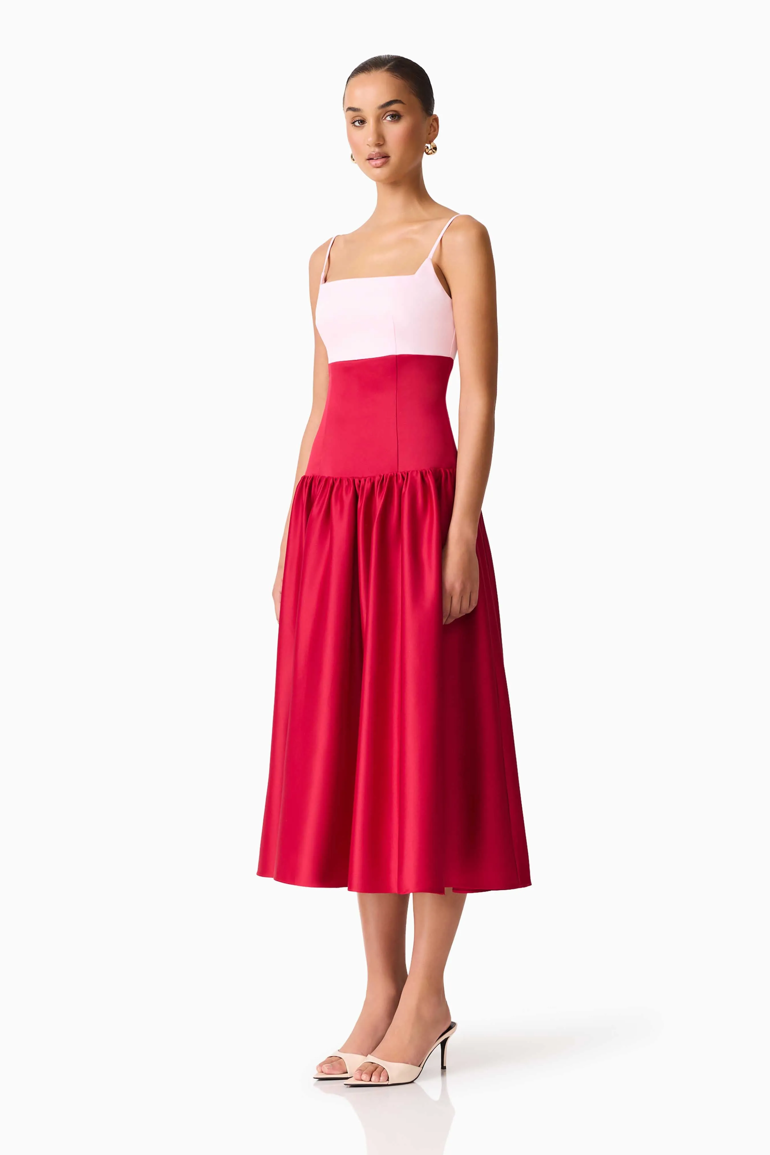 June A-Line Gown in Pink & Red sold by Elliatt product image thumbnail 4