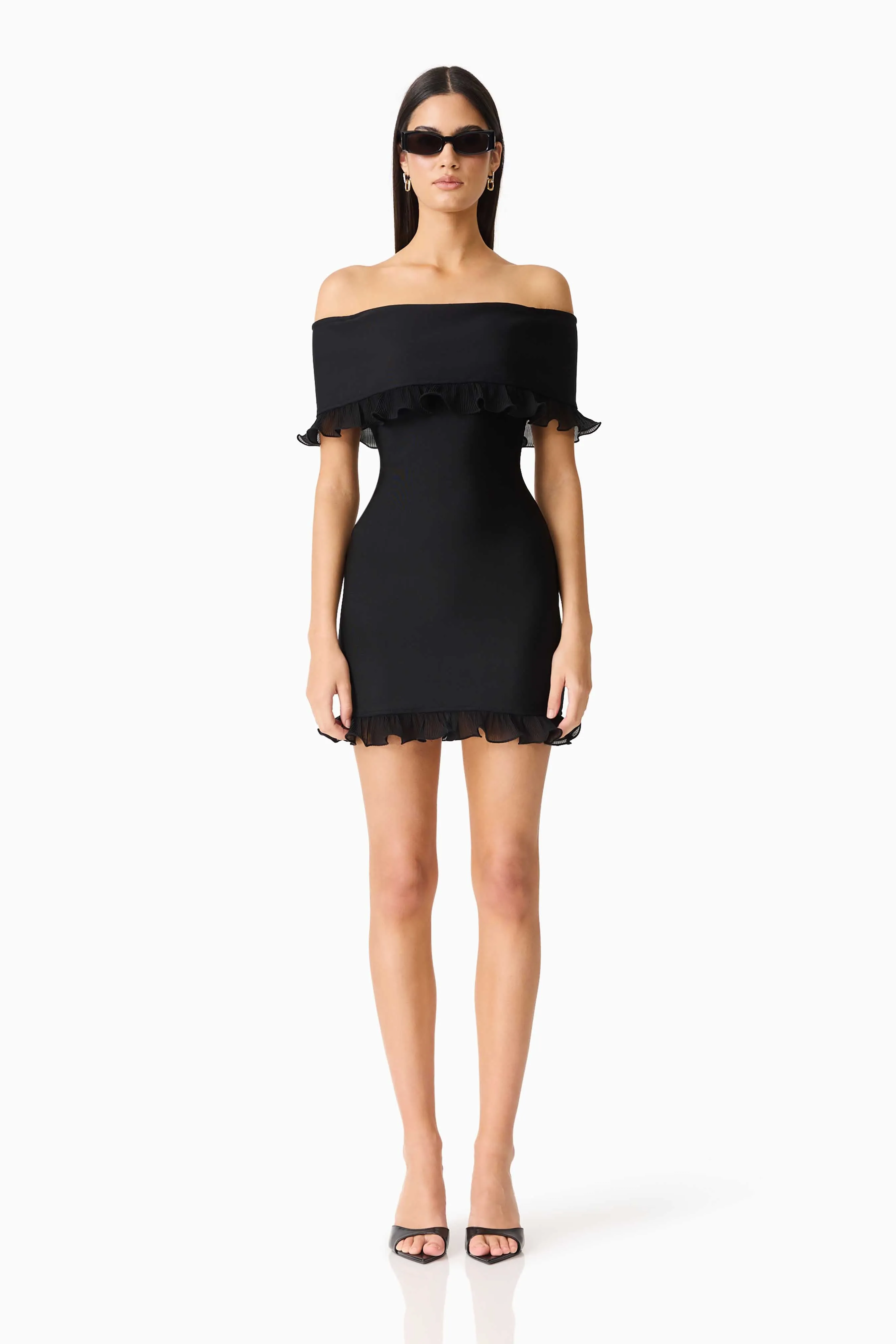 CURAAE Catiana Mini Dress in Black sold by Elliatt