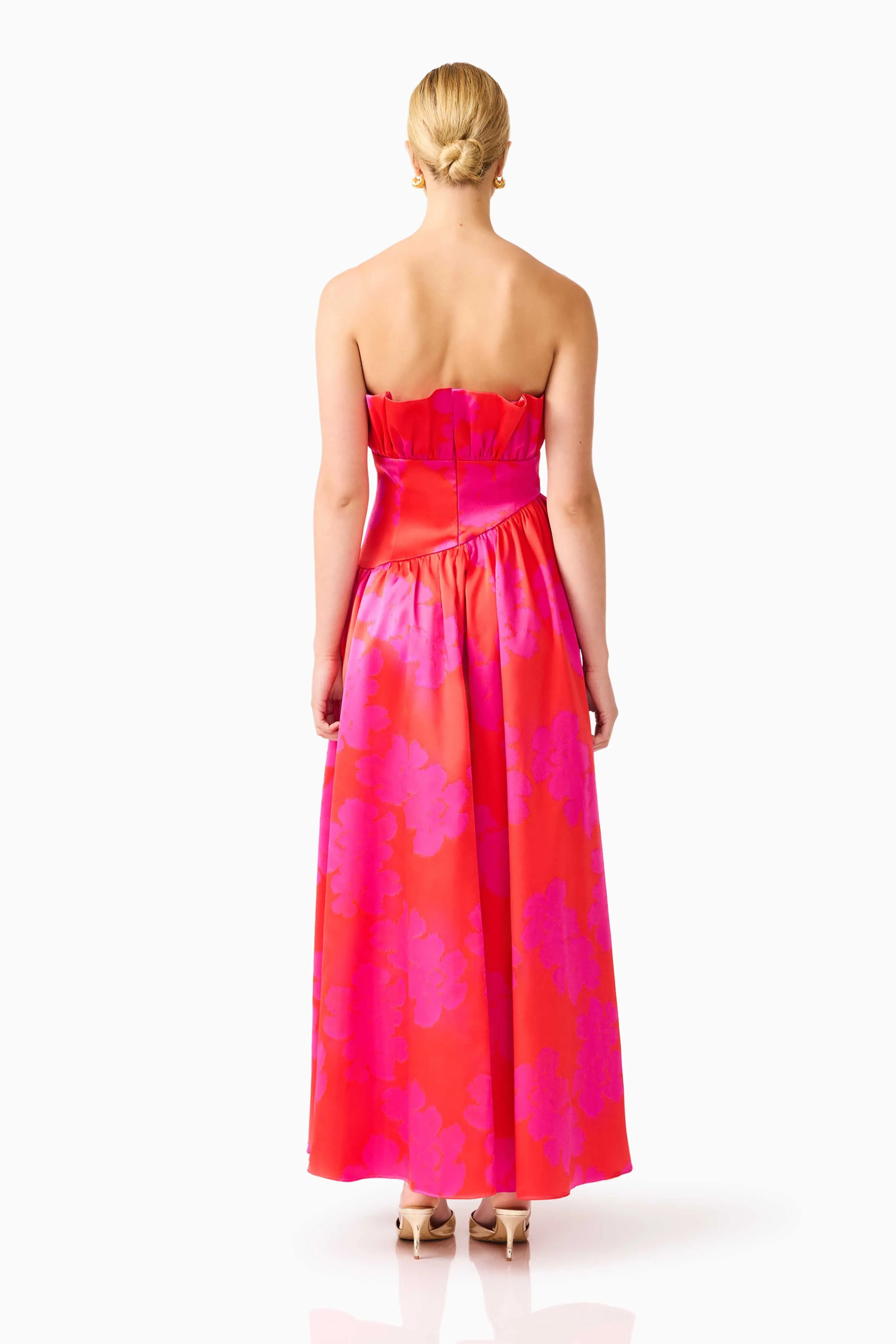 Laurel Sleeveless Maxi Dress in Pink & Red sold by Elliatt product image thumbnail 4