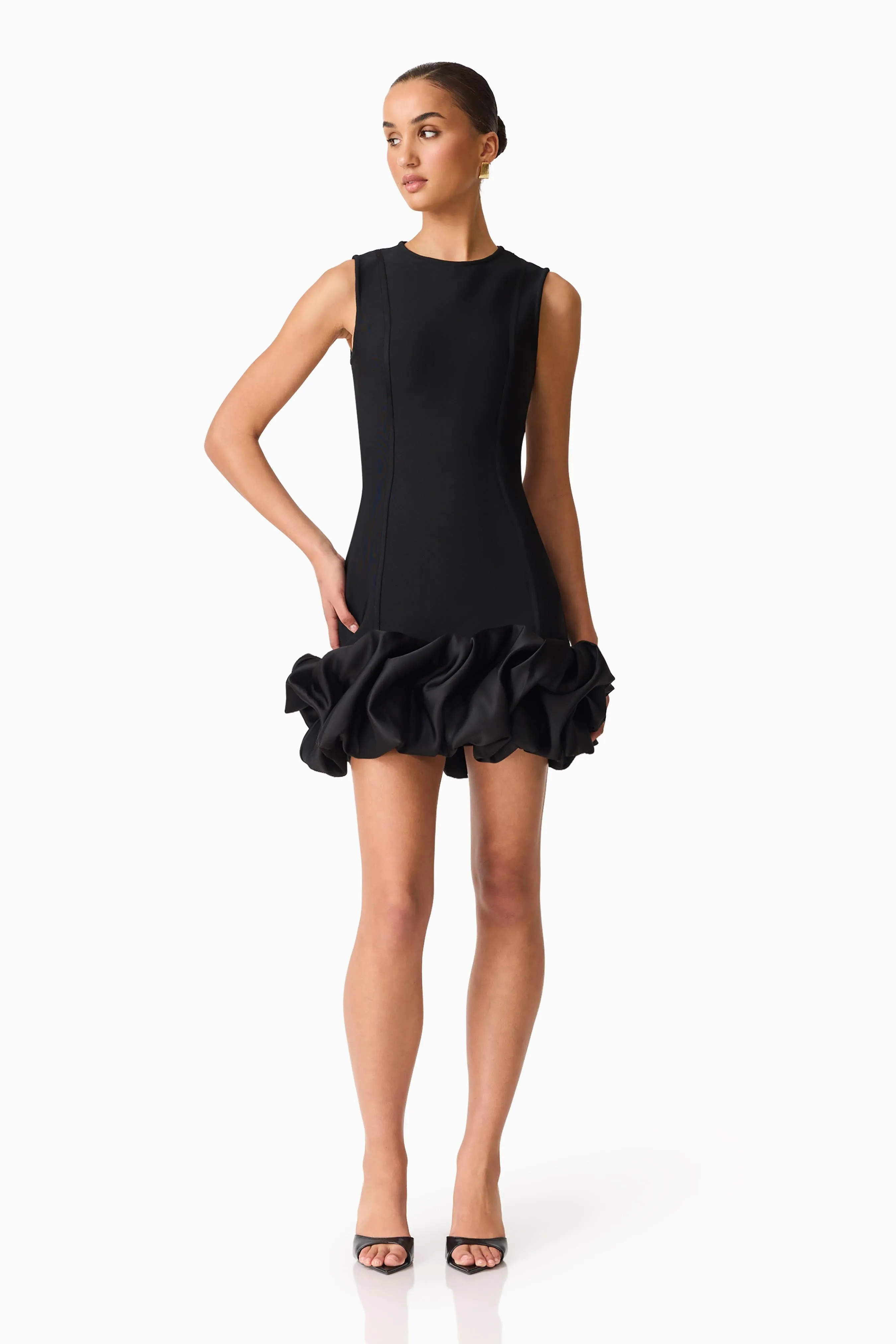 Celia Bubble Mini Dress in Black sold by Elliatt product image thumbnail 3