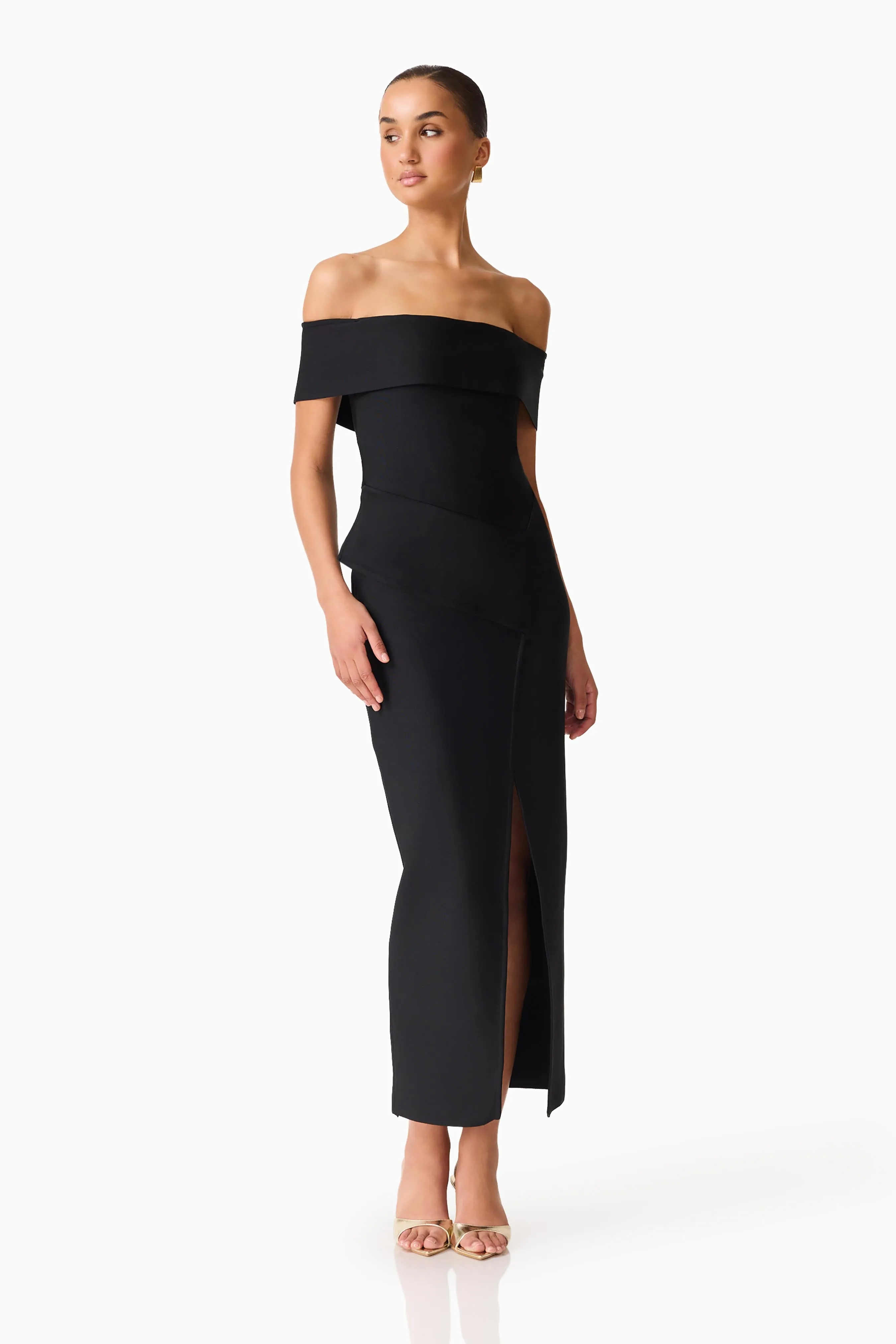 Celia Off The Shoulder Gown in Black sold by Elliatt product image thumbnail 3