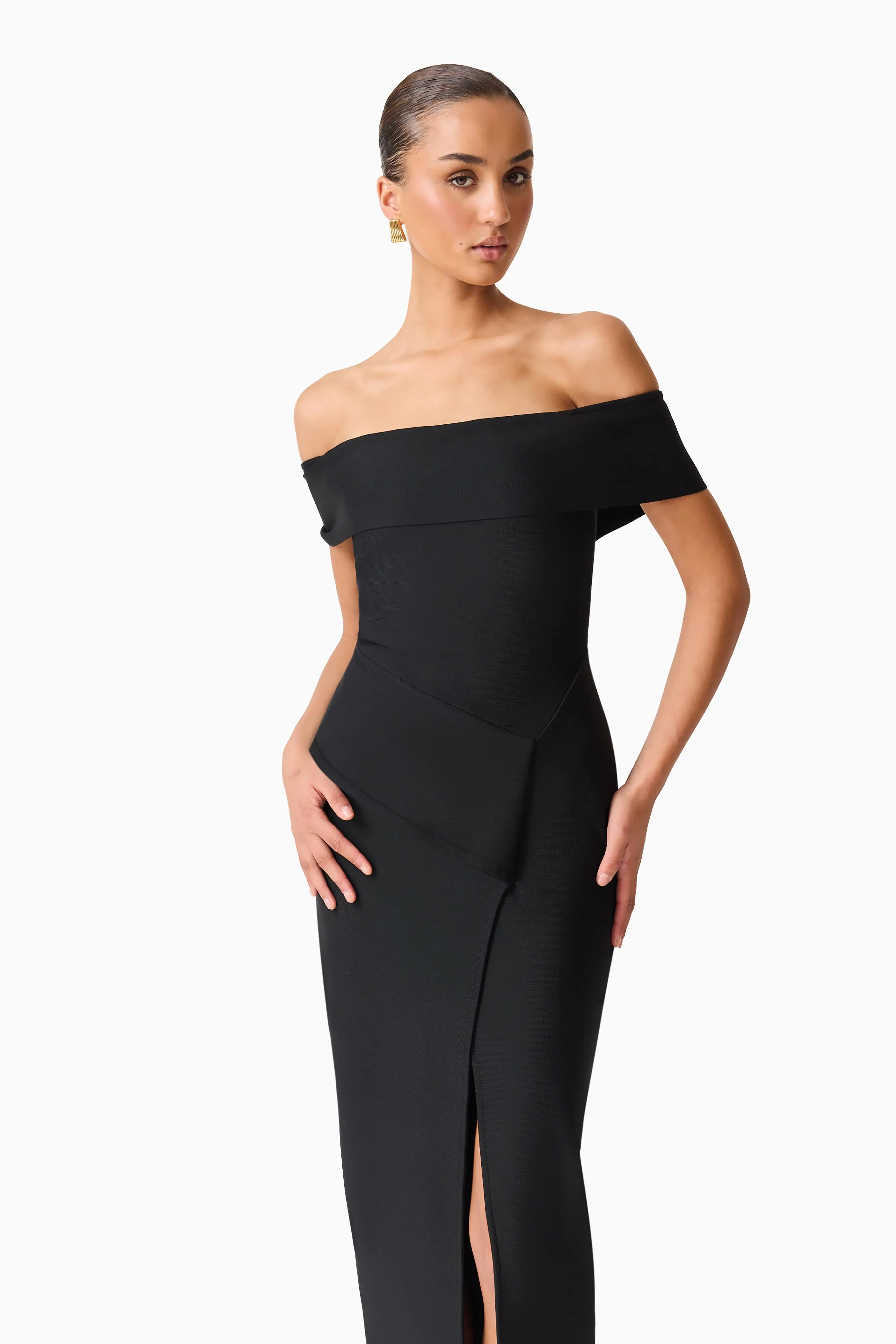Celia Off The Shoulder Gown in Black sold by Elliatt product image thumbnail 5