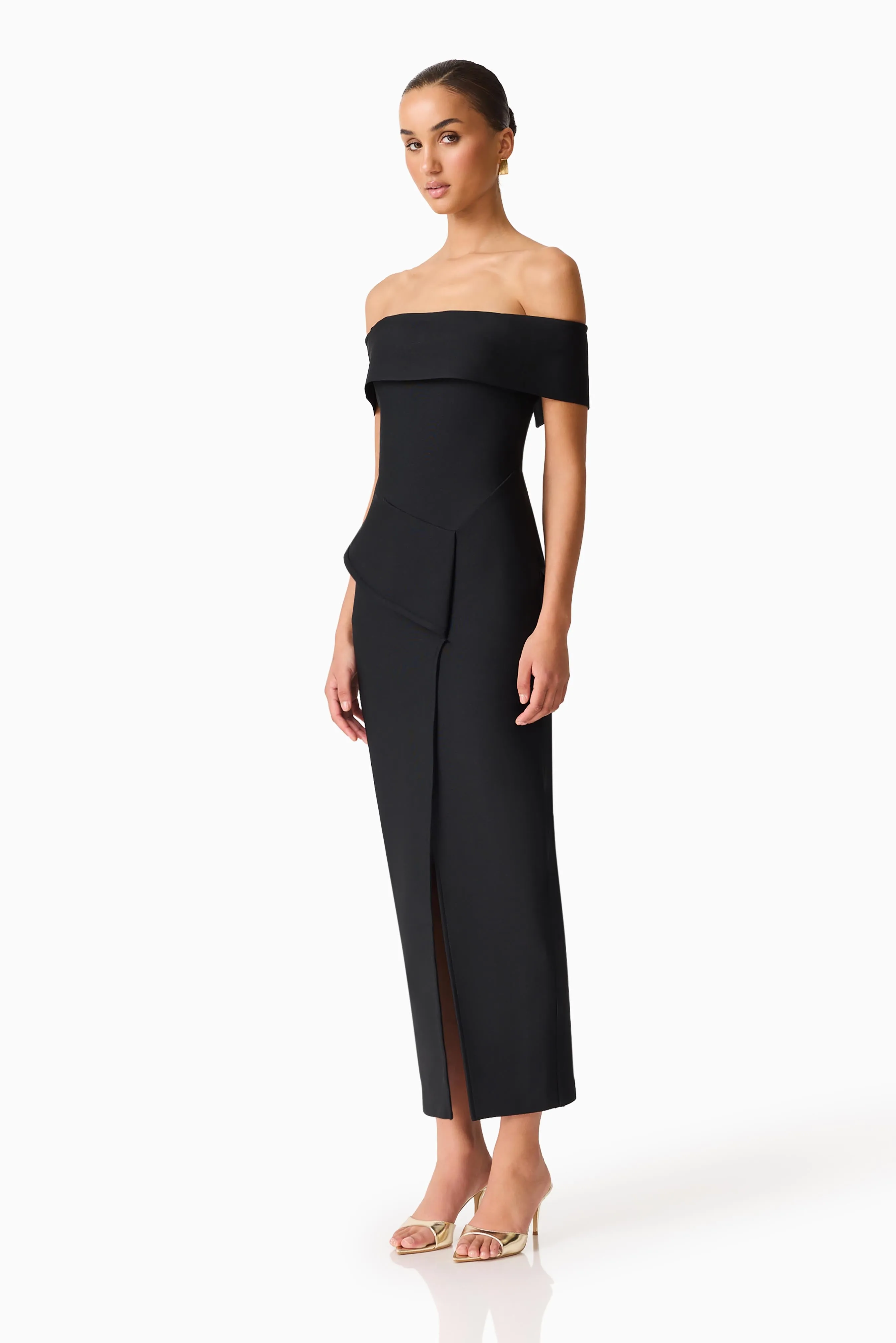 Celia Off The Shoulder Gown in Black sold by Elliatt product image thumbnail 2