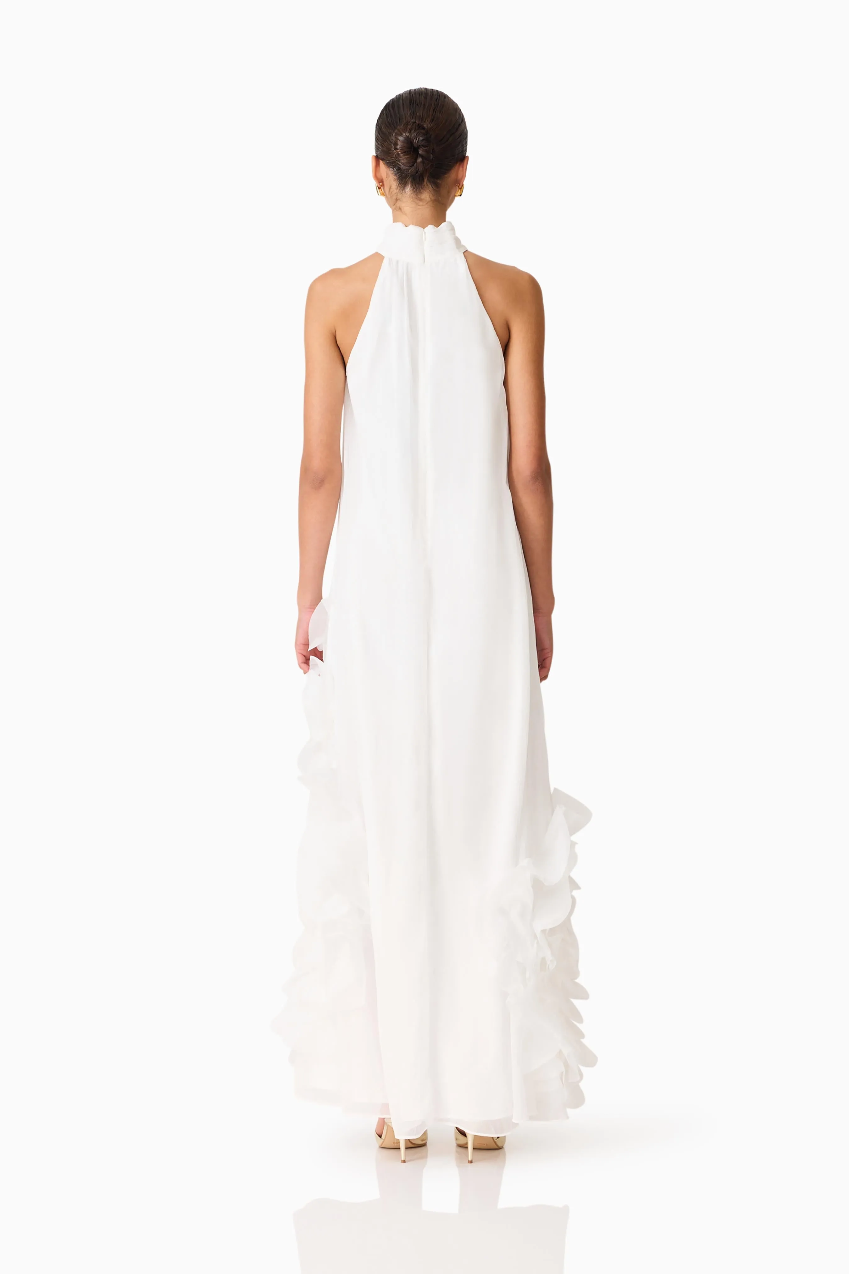 Evelin Halter Gown in White sold by Elliatt product image thumbnail 5