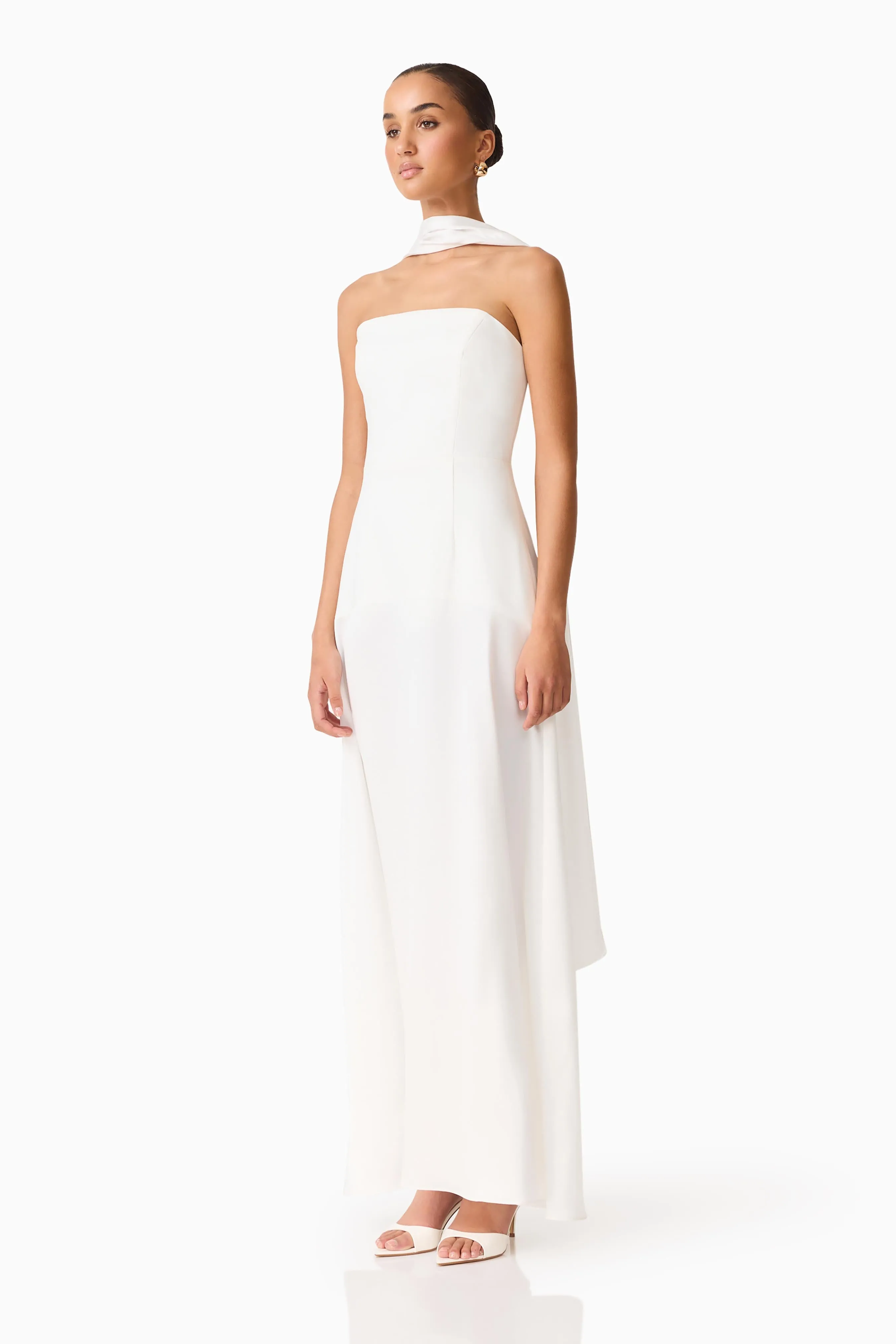 Noralyn Strapless Gown in White sold by Elliatt product image thumbnail 2