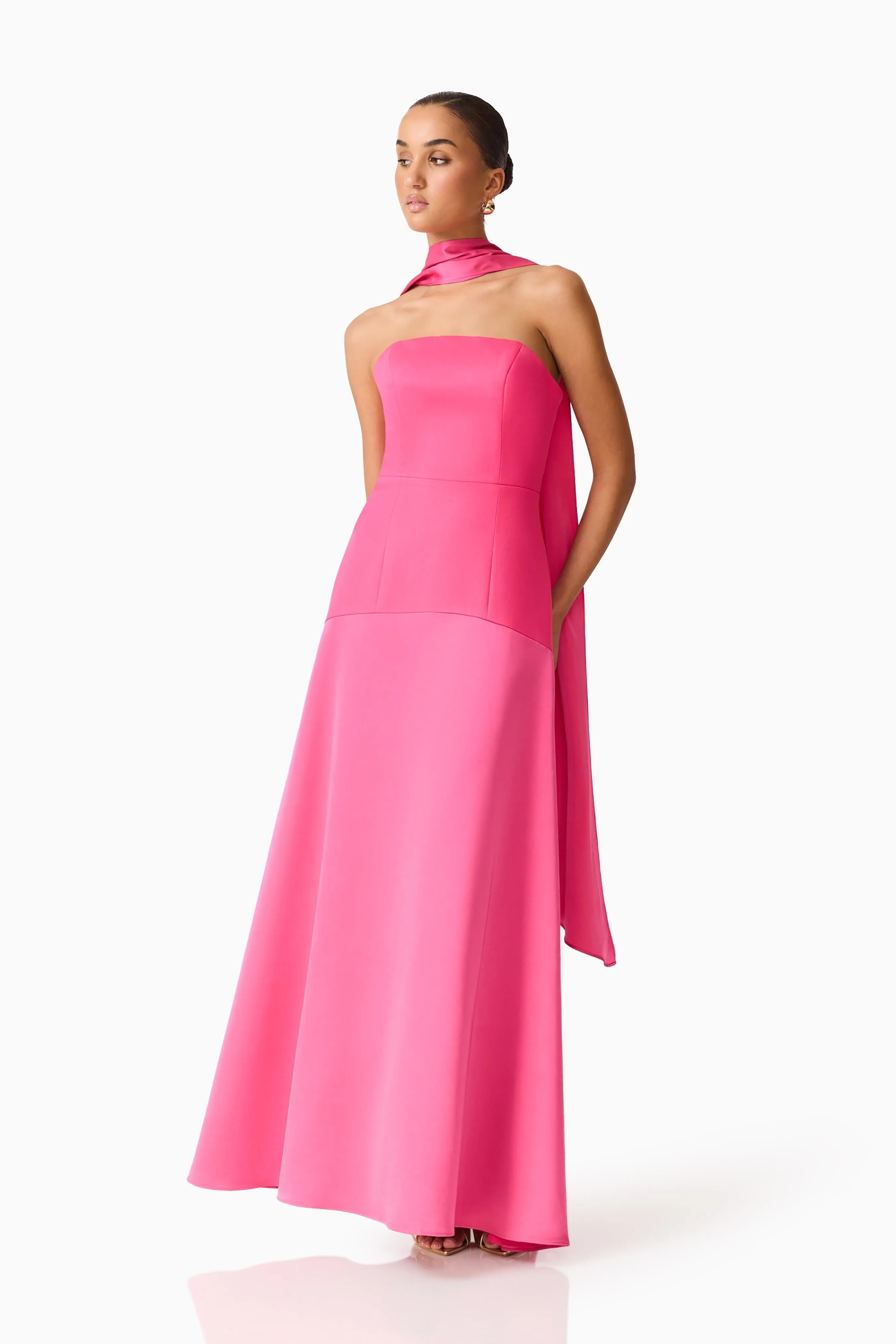 Noralyn Strapless Gown in Pink sold by Elliatt product image thumbnail 3
