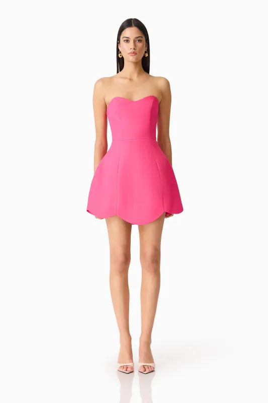 Noralyn Strapless Mini Dress in Pink sold by Elliatt