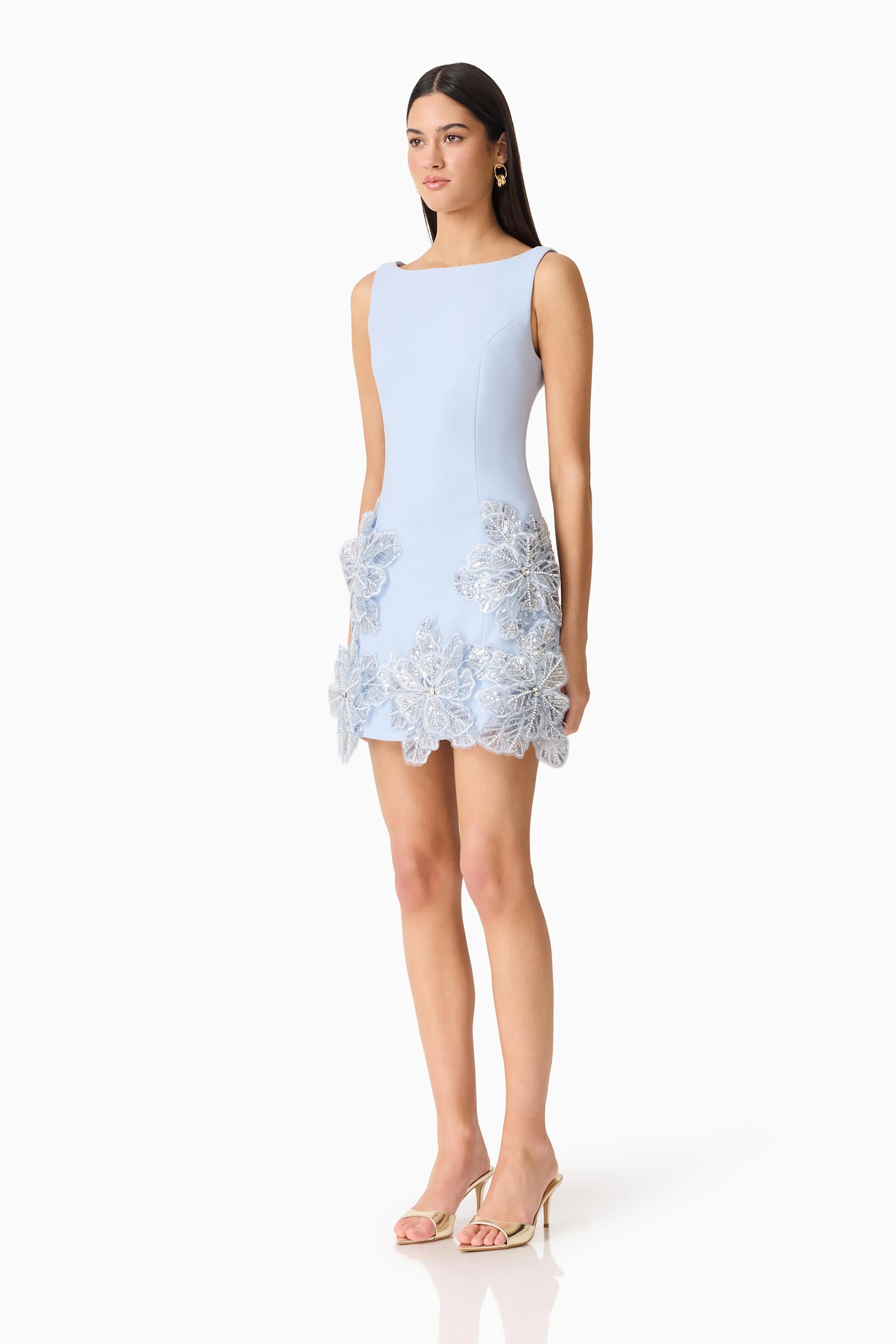 Skye Embellished Mini Dress in Blue sold by Elliatt product image thumbnail 2