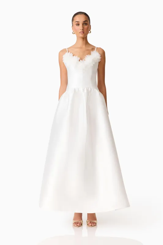 Tula Gown in White sold by Elliatt