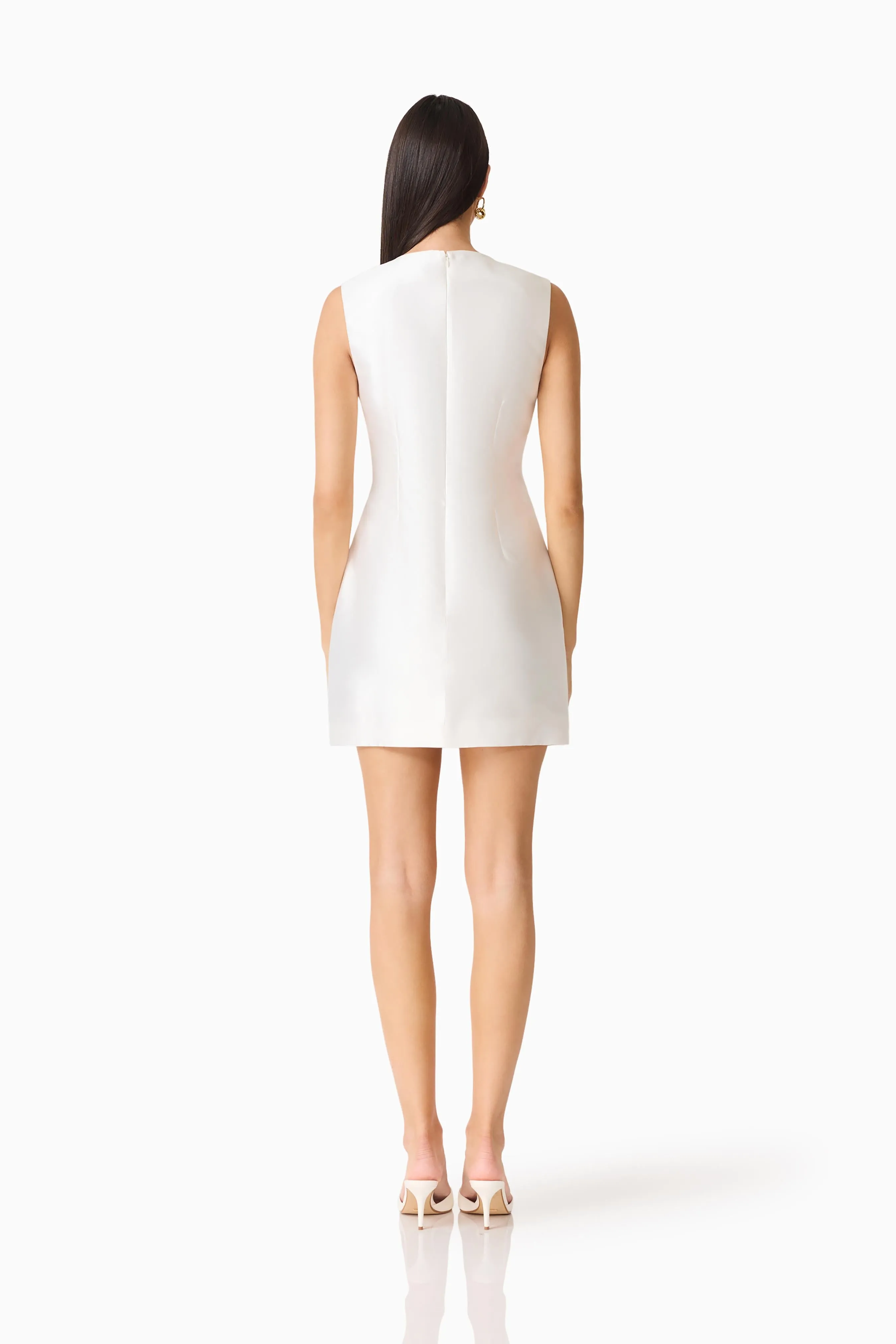 Tula Shift Mini Dress in White sold by Elliatt product image thumbnail 5