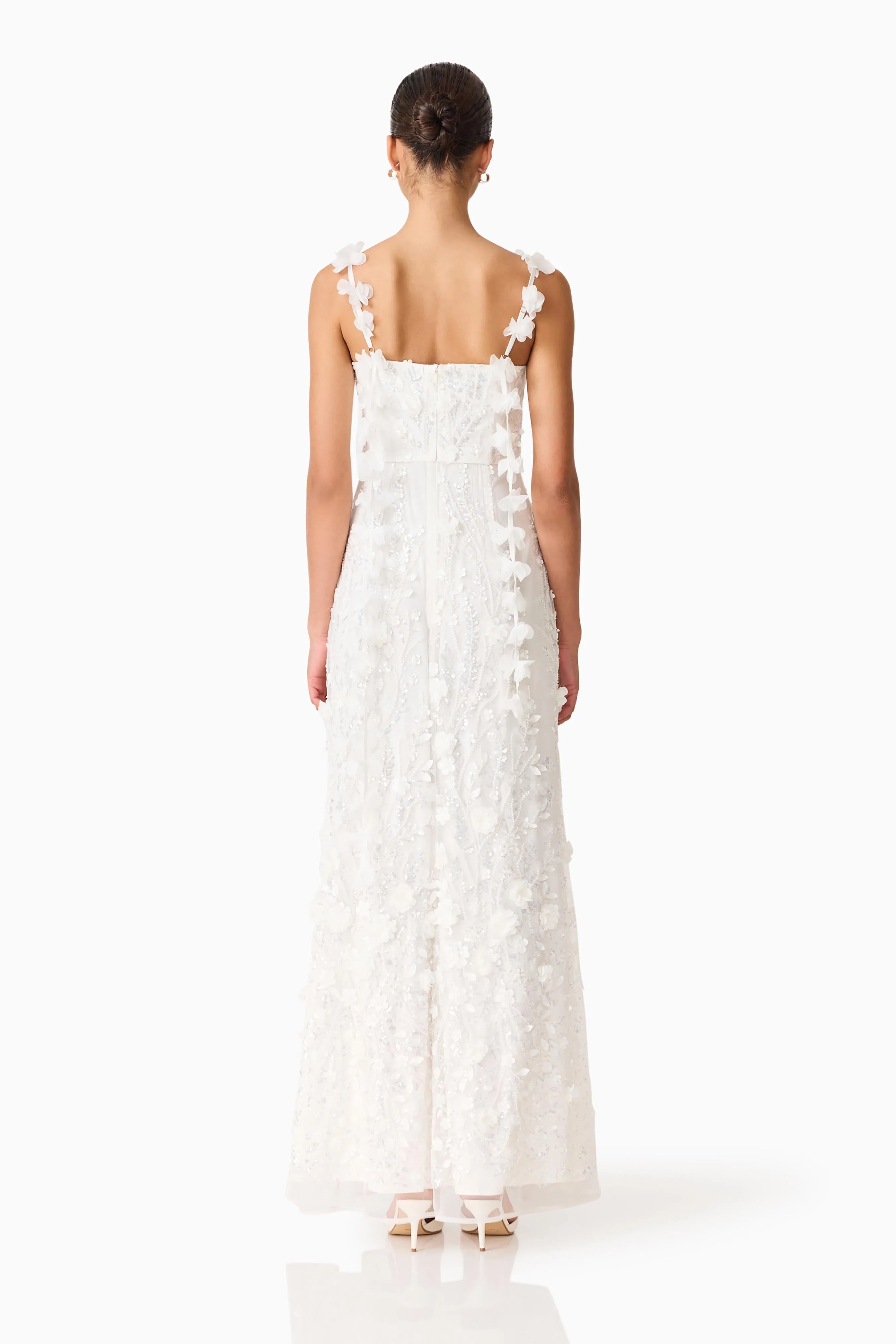 Rina Beaded Gown in White sold by Elliatt product image thumbnail 4