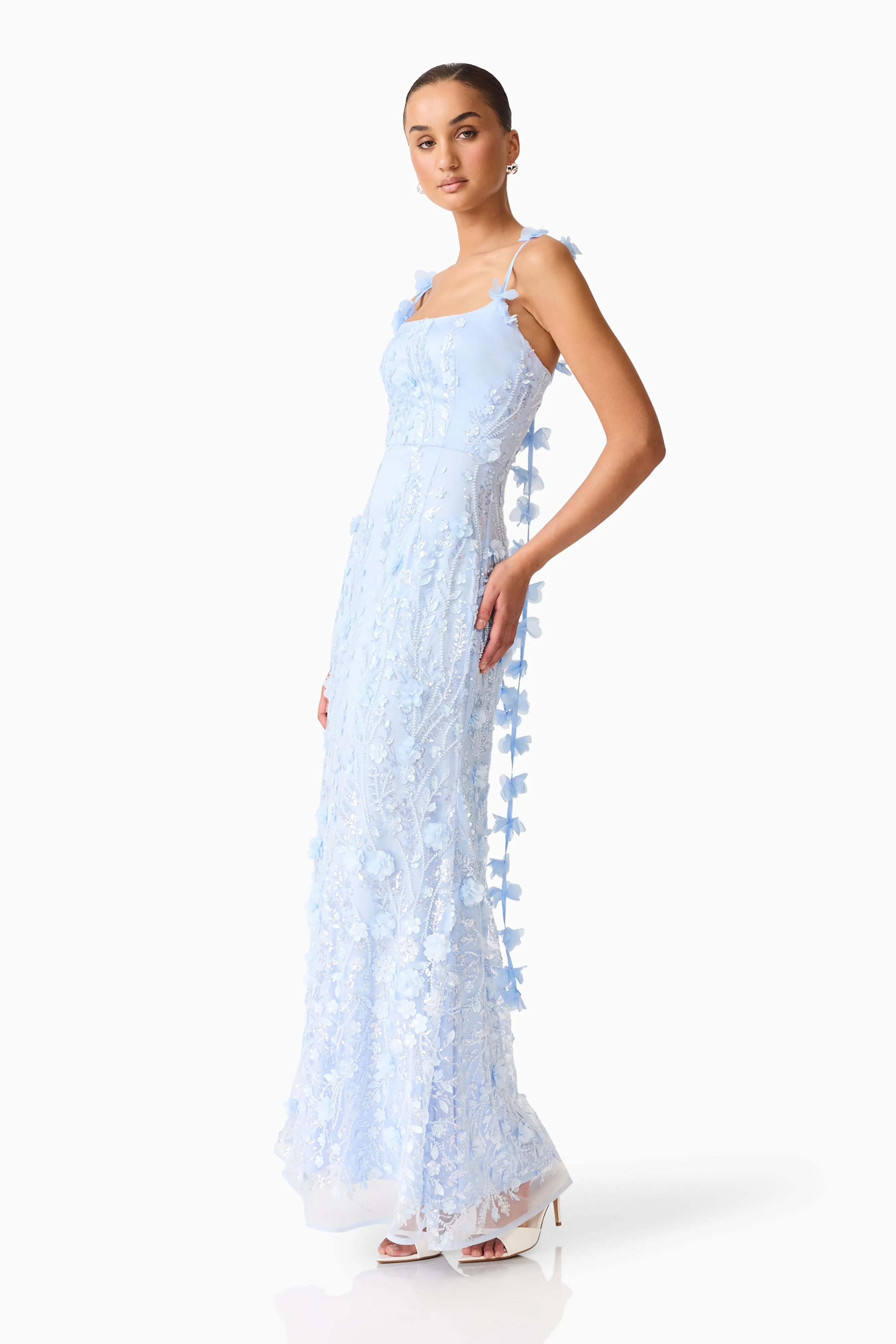 Rina Embellished Gown in Blue sold by Elliatt product image thumbnail 4