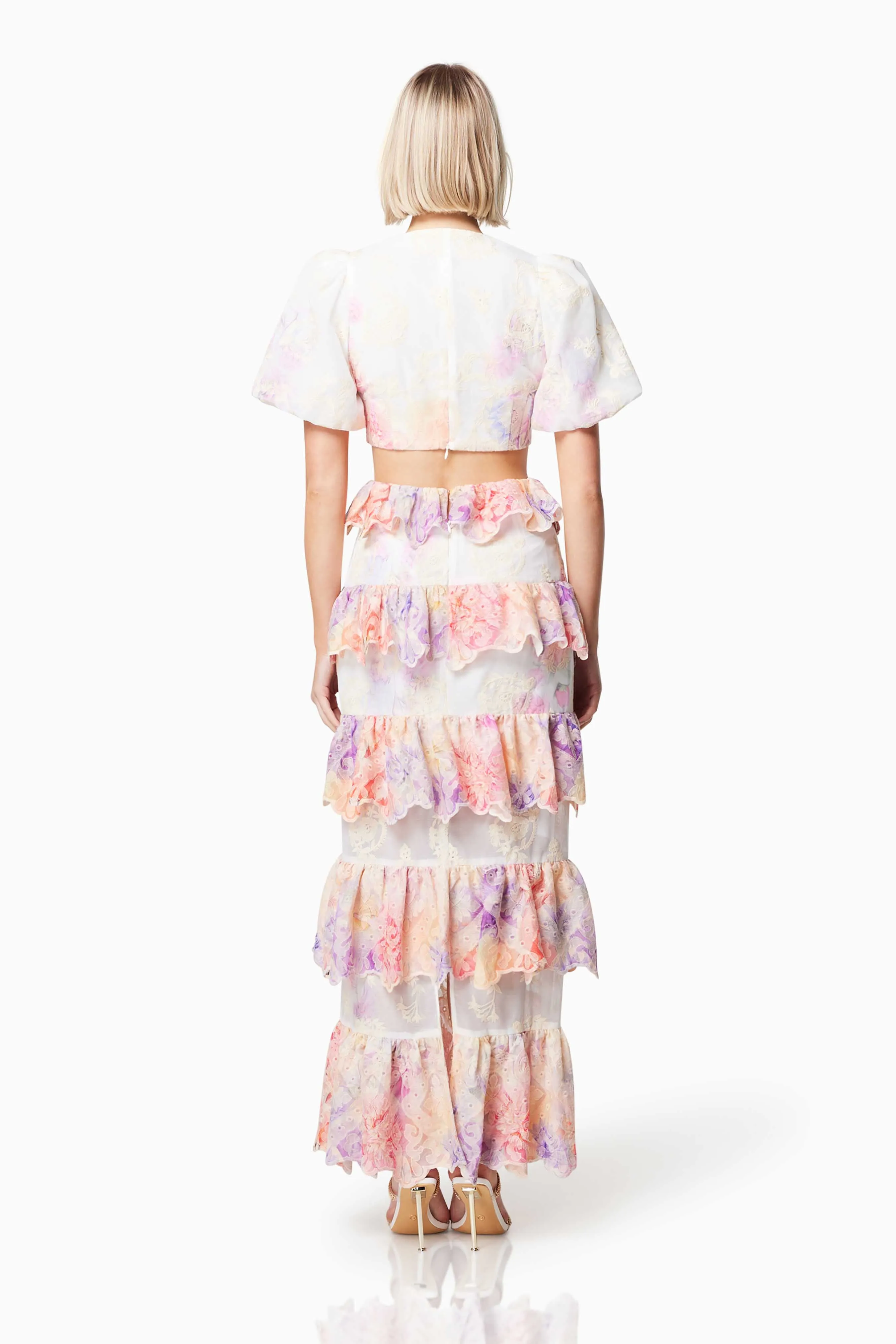 Riviera Waist Cut-Out Maxi Dress In Pink sold by Elliatt product image thumbnail 5