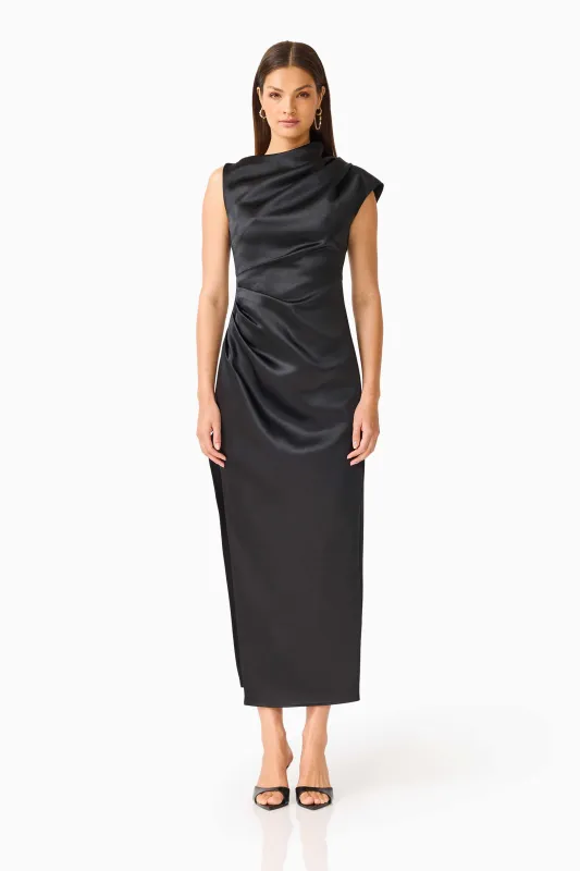 Coralie Maxi Gown in Black made by Elliatt