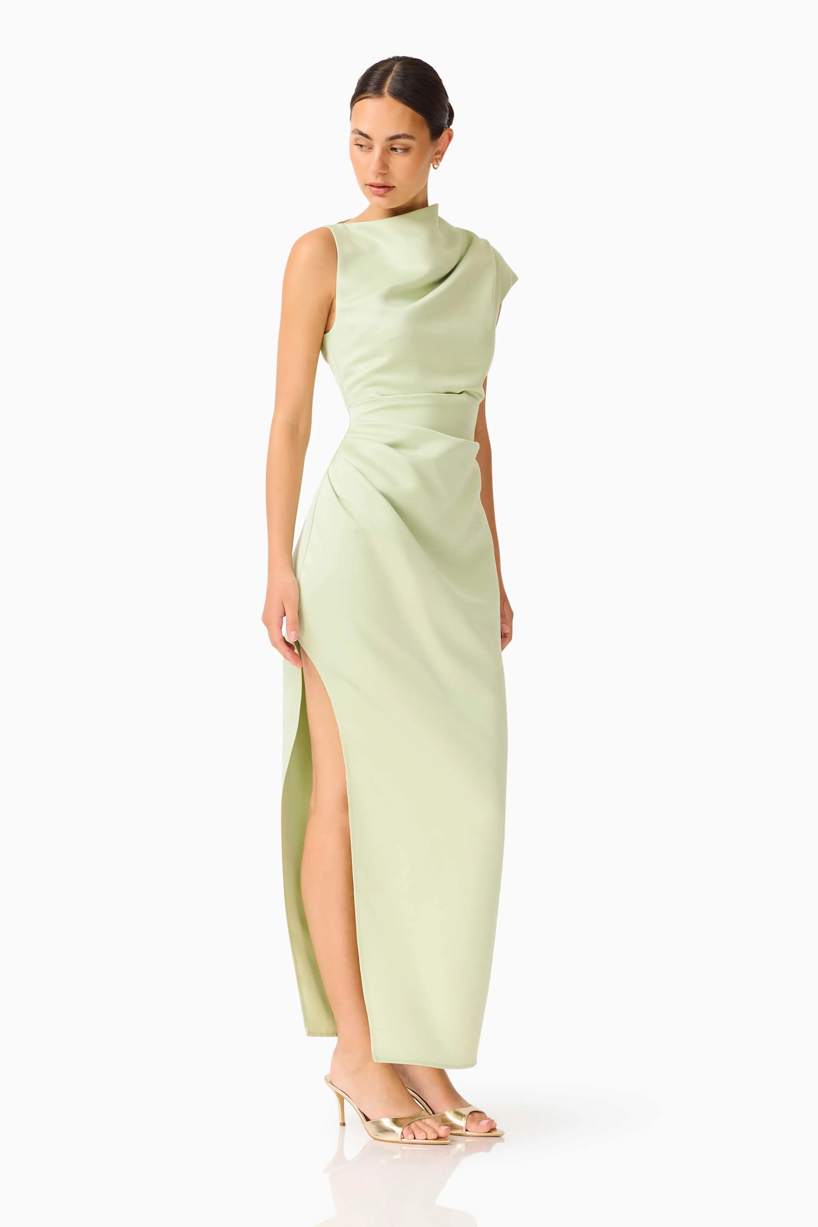 Coralie Maxi Gown in Sage Green sold by Elliatt product image thumbnail 3