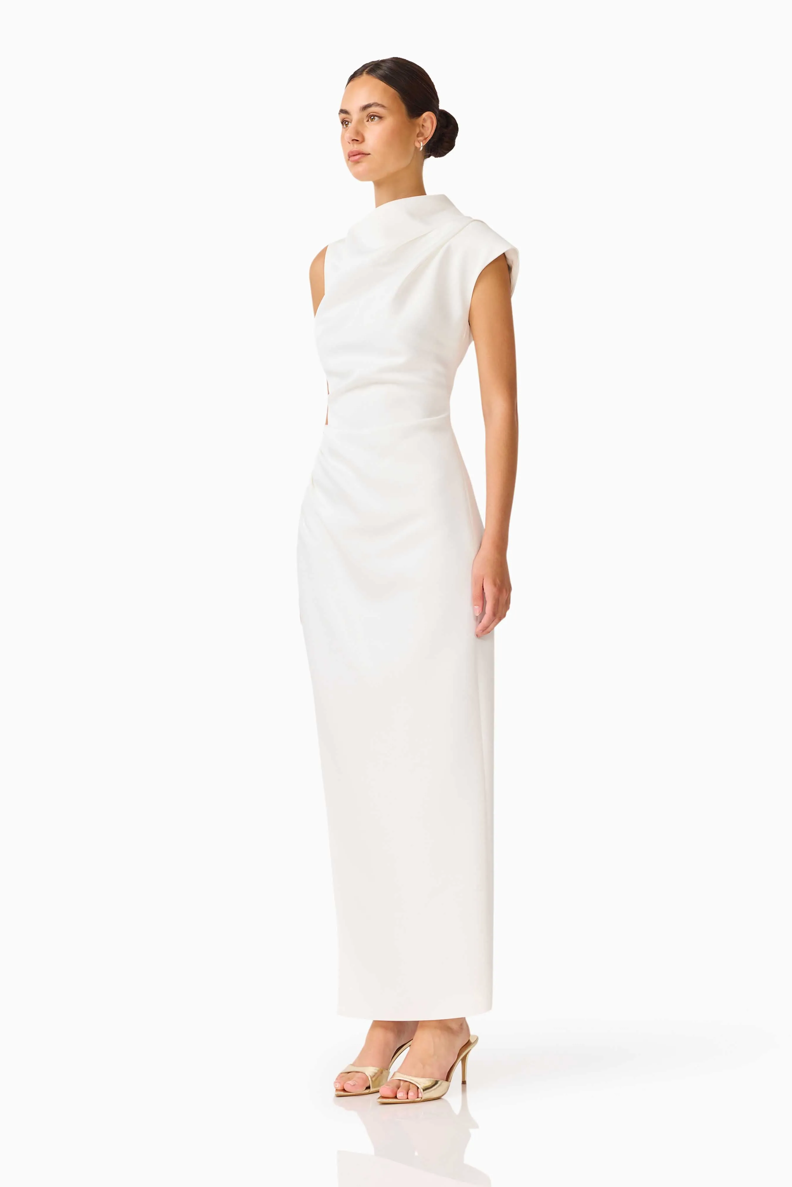 Coralie Maxi Gown in Pearl White sold by Elliatt product image thumbnail 2