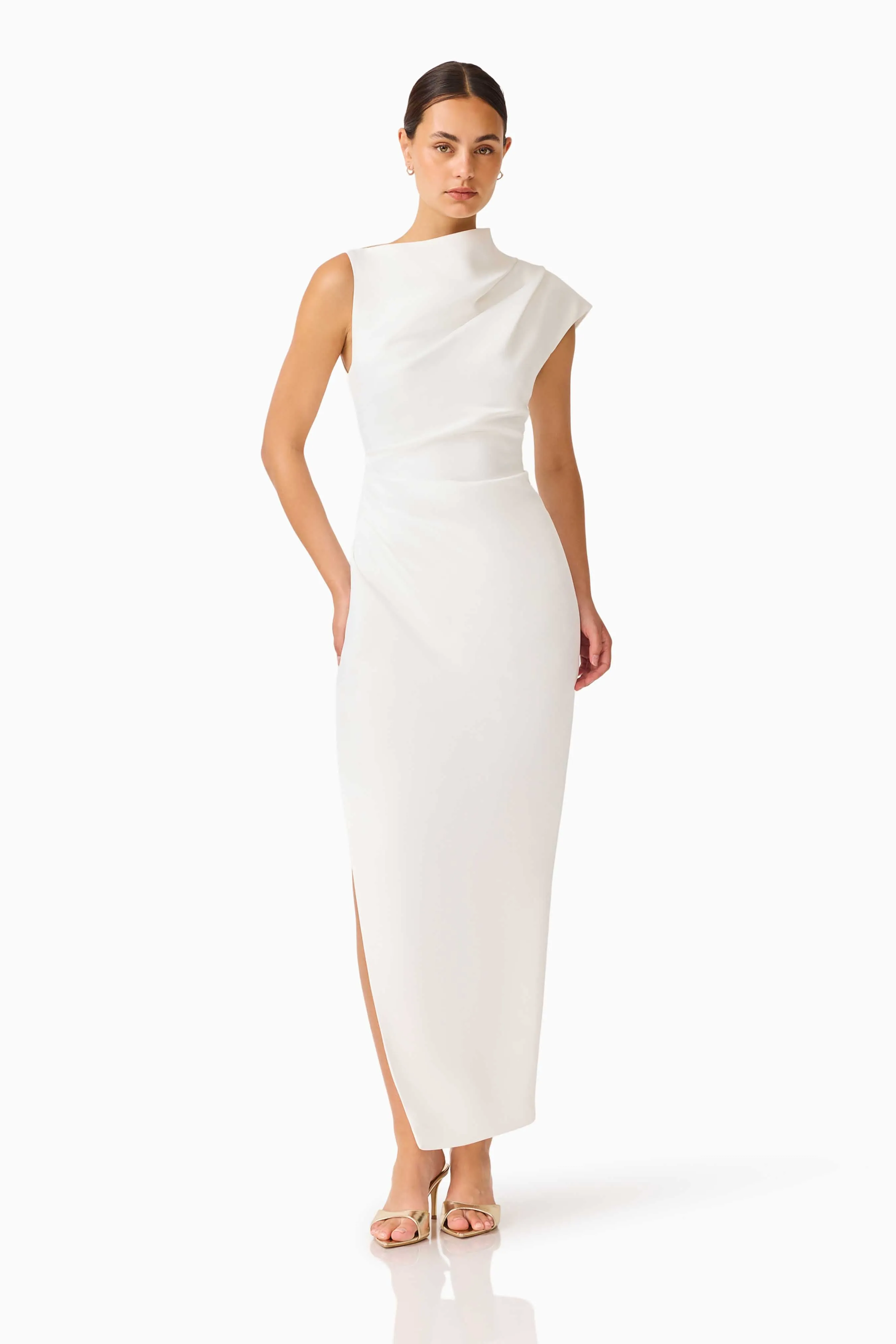 Coralie Maxi Gown in Pearl White sold by Elliatt product image thumbnail 3