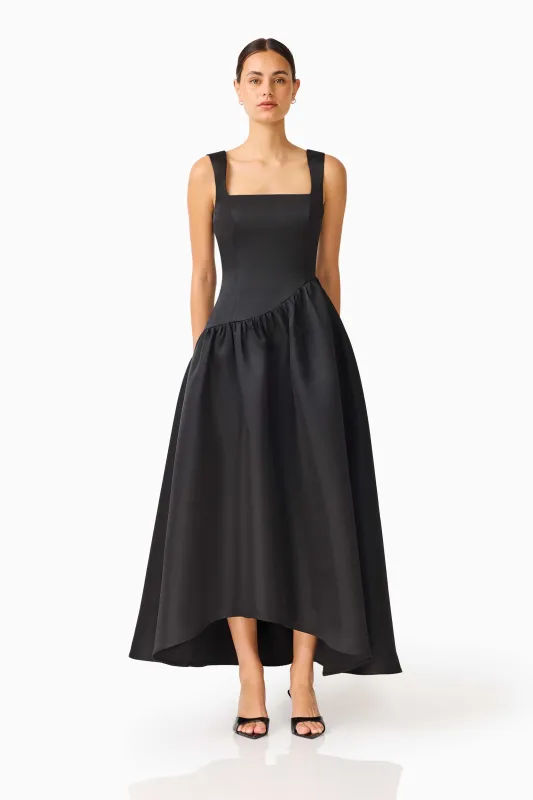 Ruelle A-Line Maxi Dress in Black sold by Elliatt