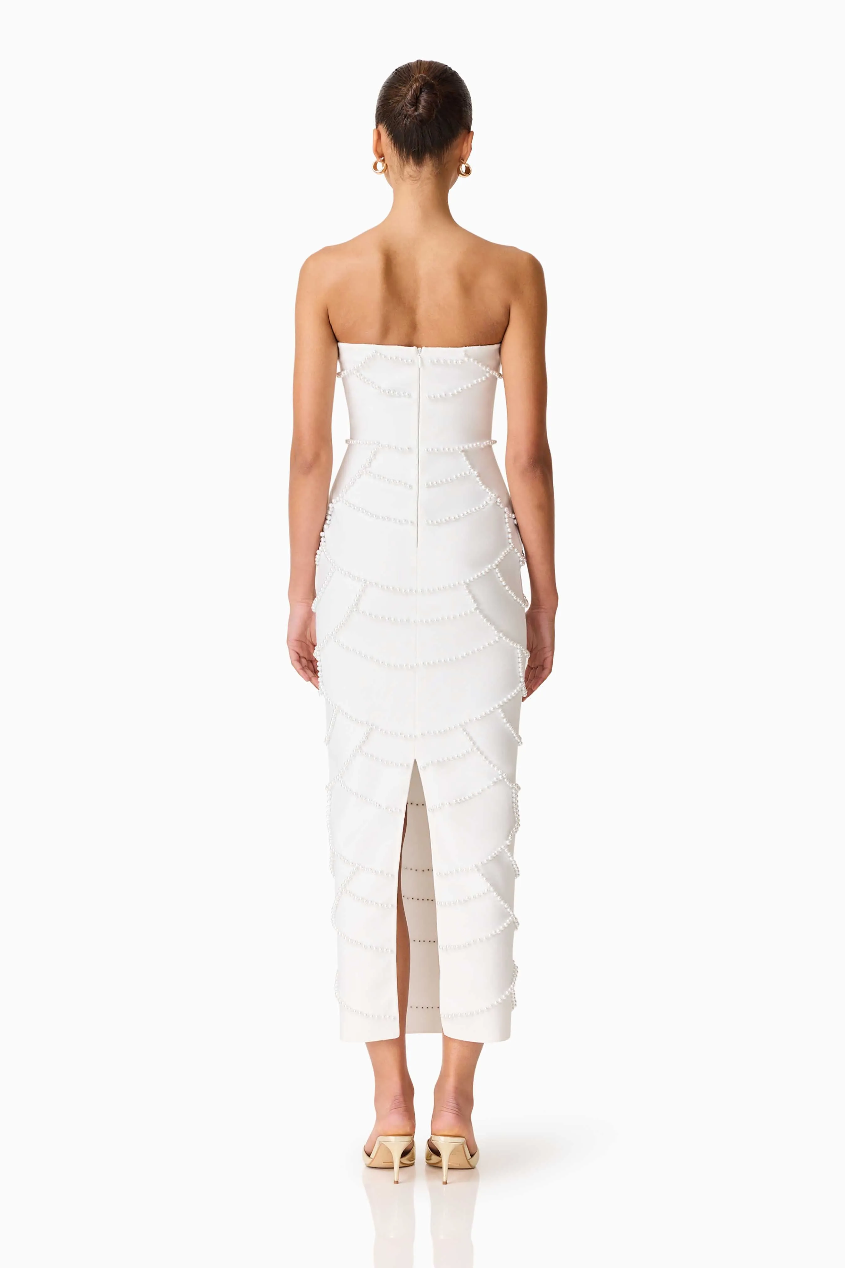 Lucine Strapless Gown in White sold by Elliatt product image thumbnail 5