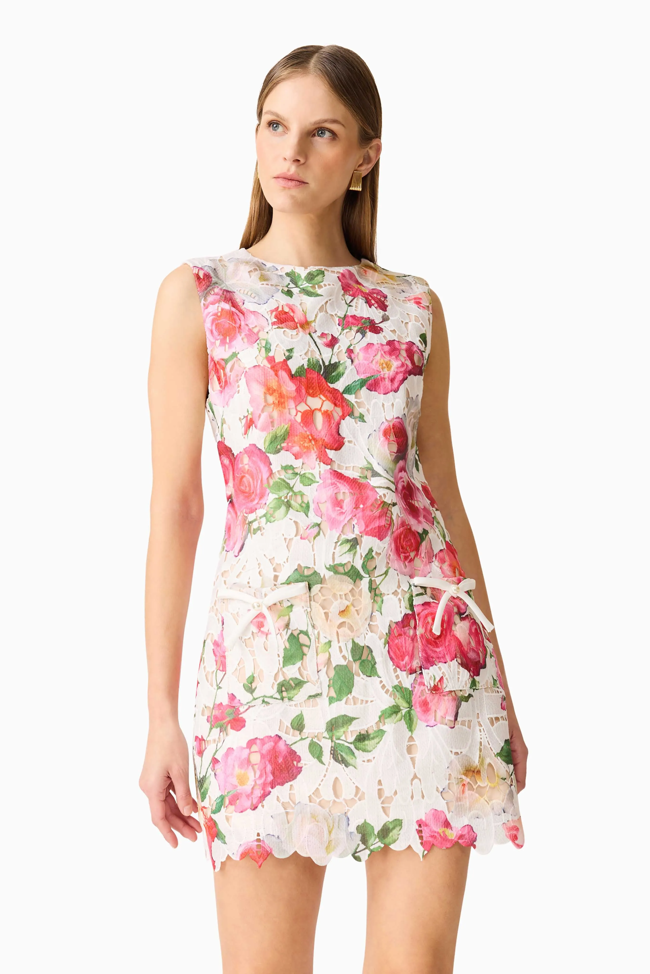 Roselle Shift Mini Dress Pink Floral sold by Elliatt product image thumbnail 2