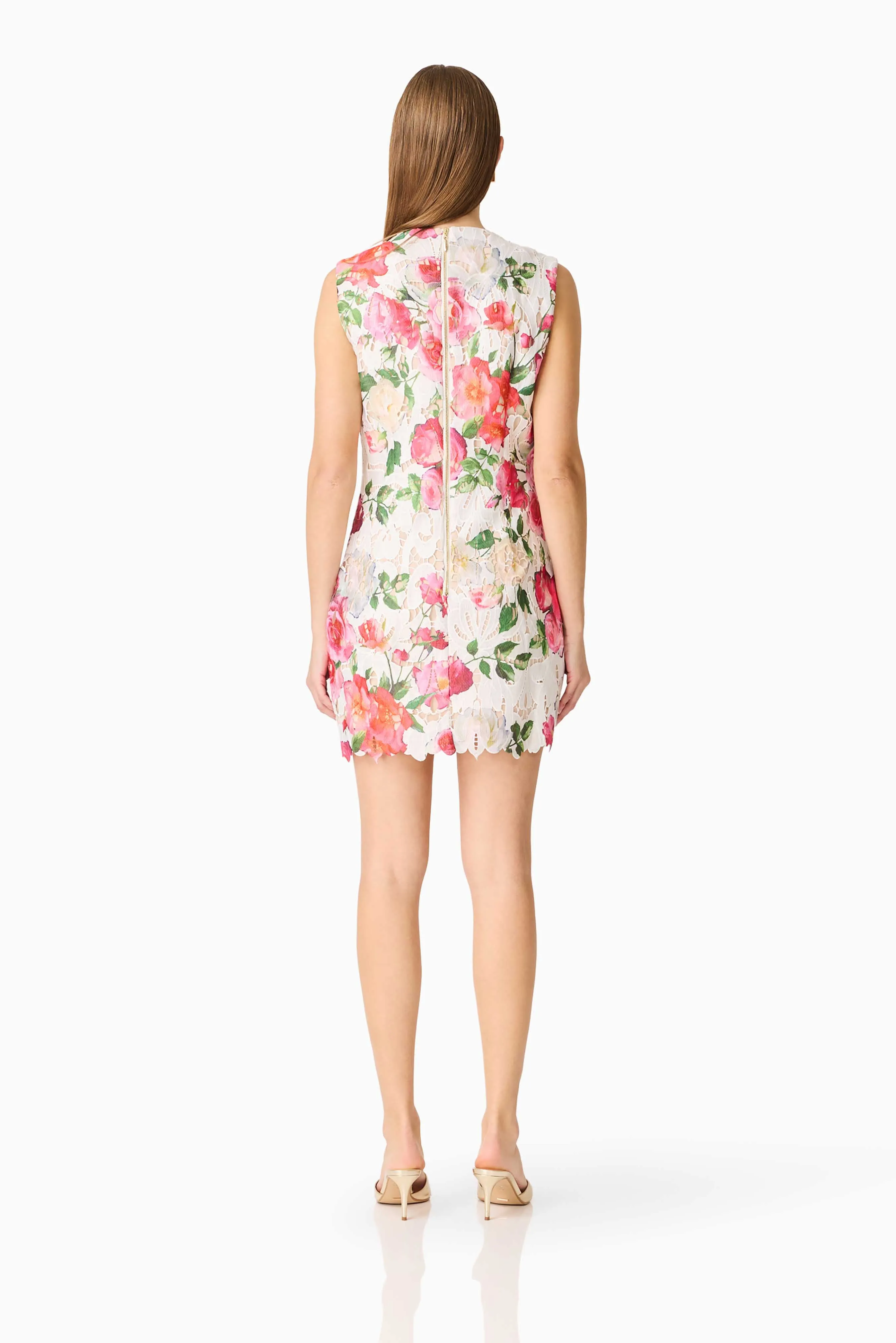Roselle Shift Mini Dress Pink Floral sold by Elliatt product image thumbnail 5