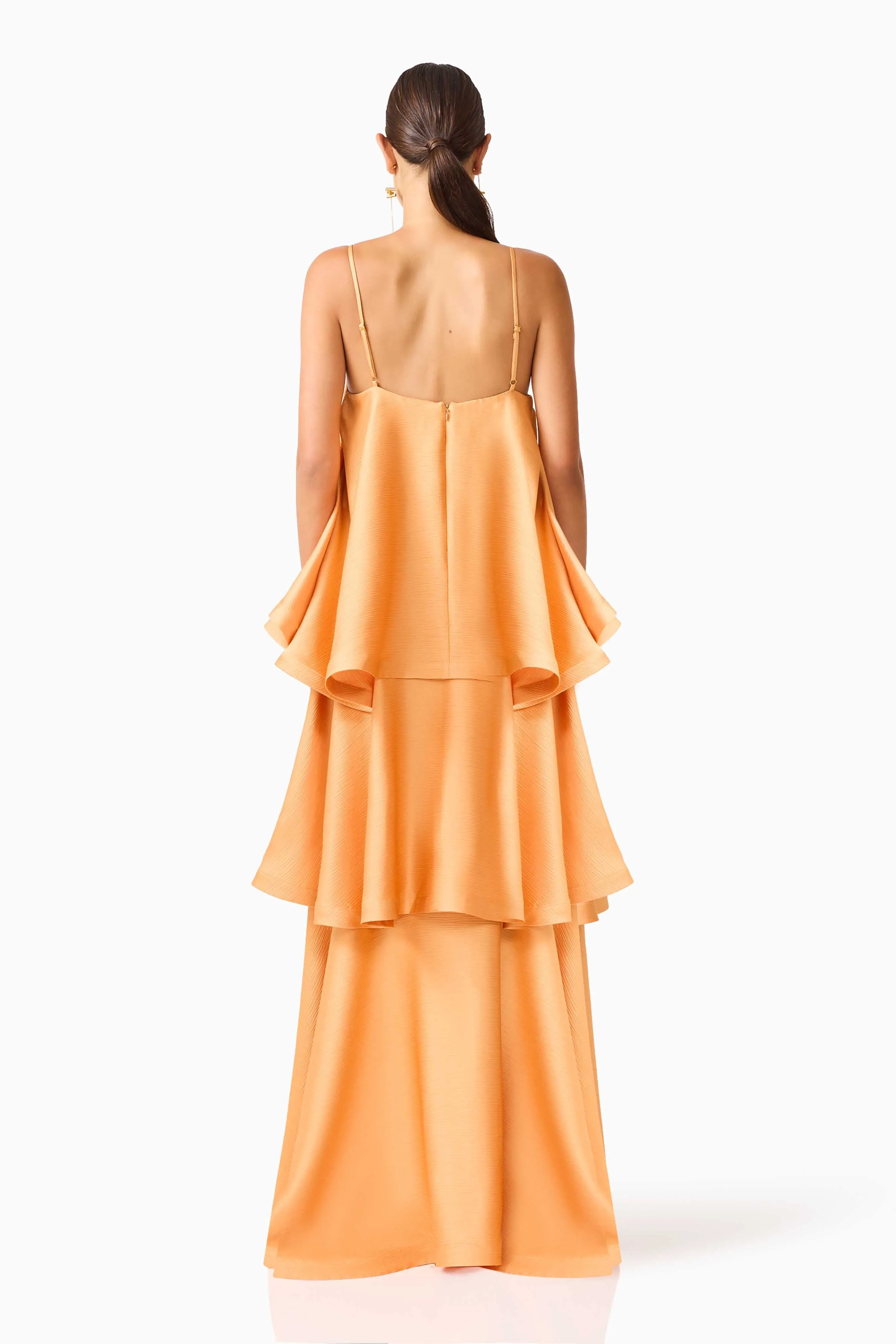 Tilly Tiered Maxi Dress in Orange sold by Elliatt product image thumbnail 4