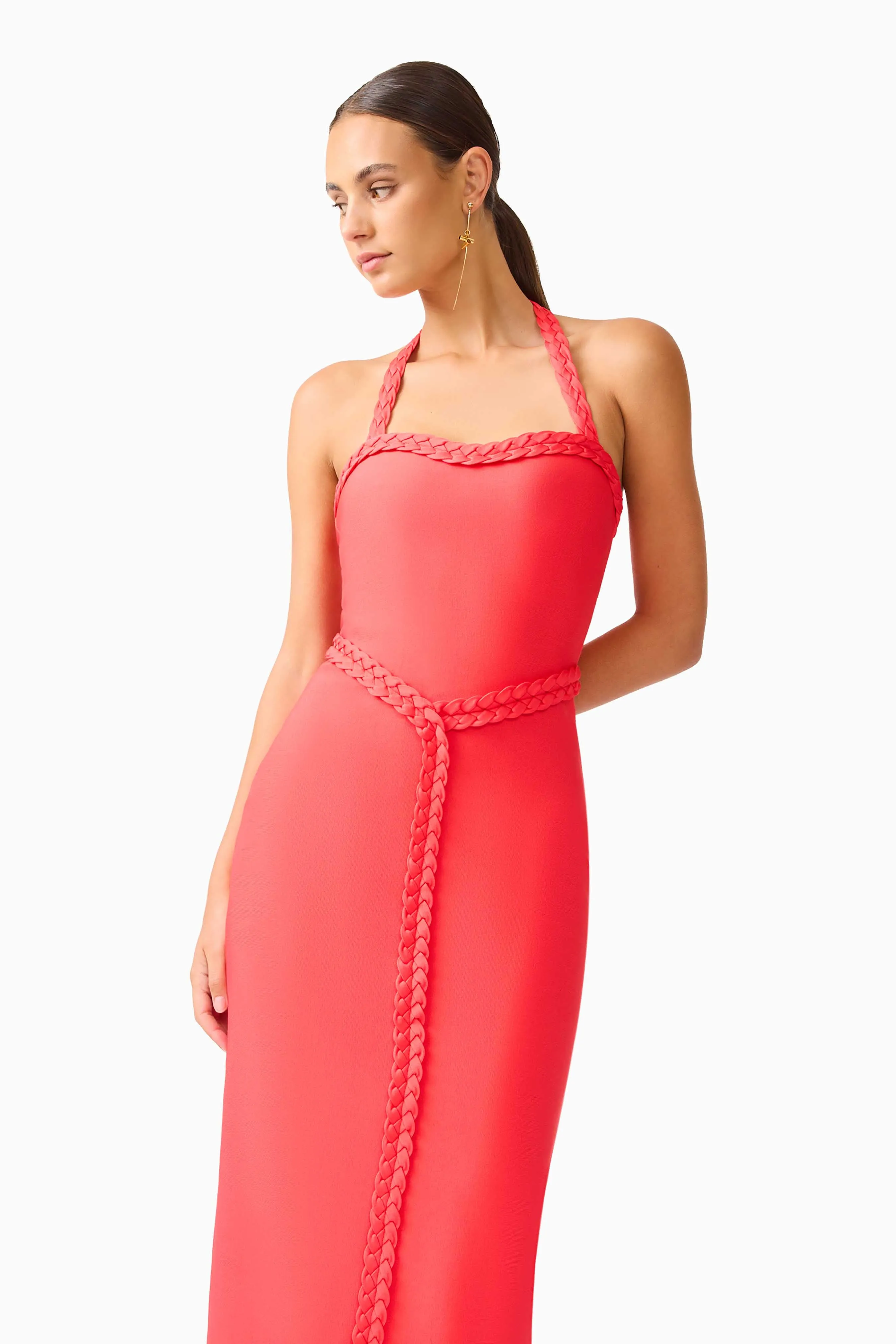 Coralene Halter Gown in Red sold by Elliatt product image thumbnail 5